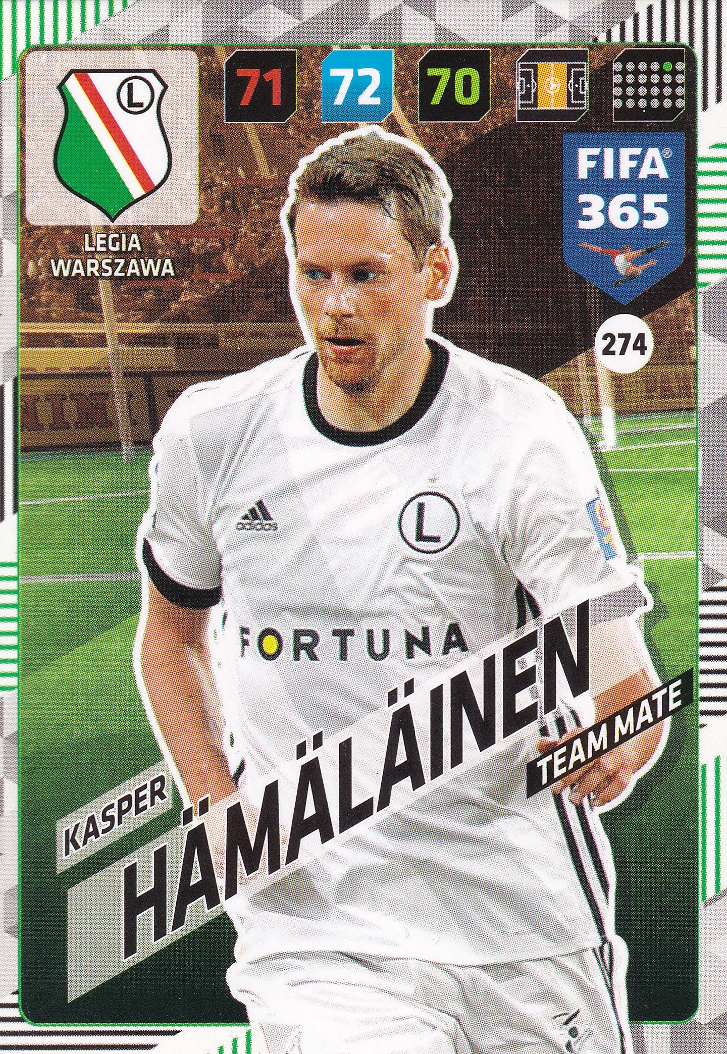 274. KASPER HÄMÄLÄINEN - LEGIA WARSZAWA - TEAM MATE