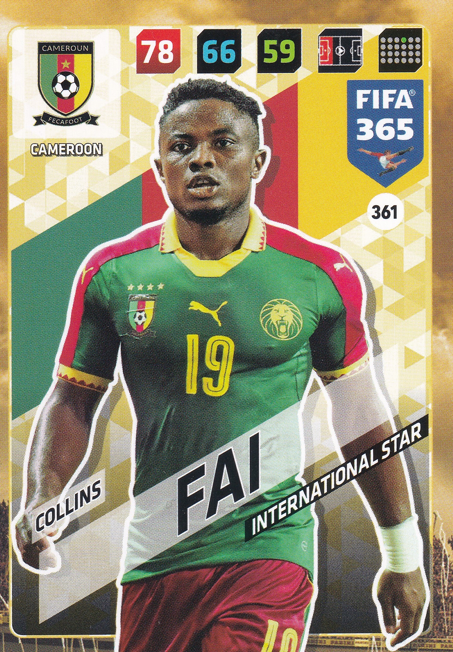 361. COLLINS FAI - CAMEROON - INTERNATIONAL STAR