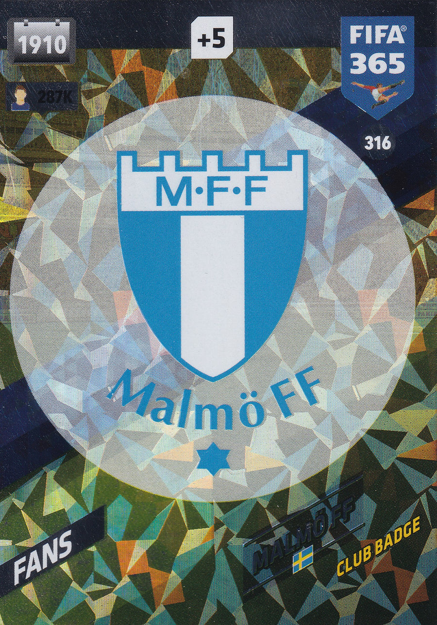 316. MALMÖ FF - SVERIGE - FANS - CLUB BADGE