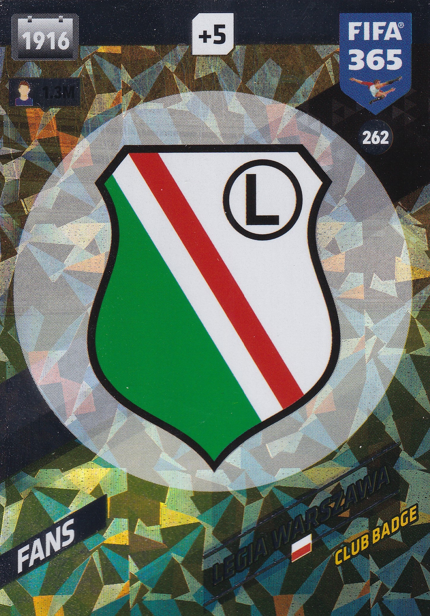 262. LEGIA WARSZAWA - FANS - CLUB BADGE