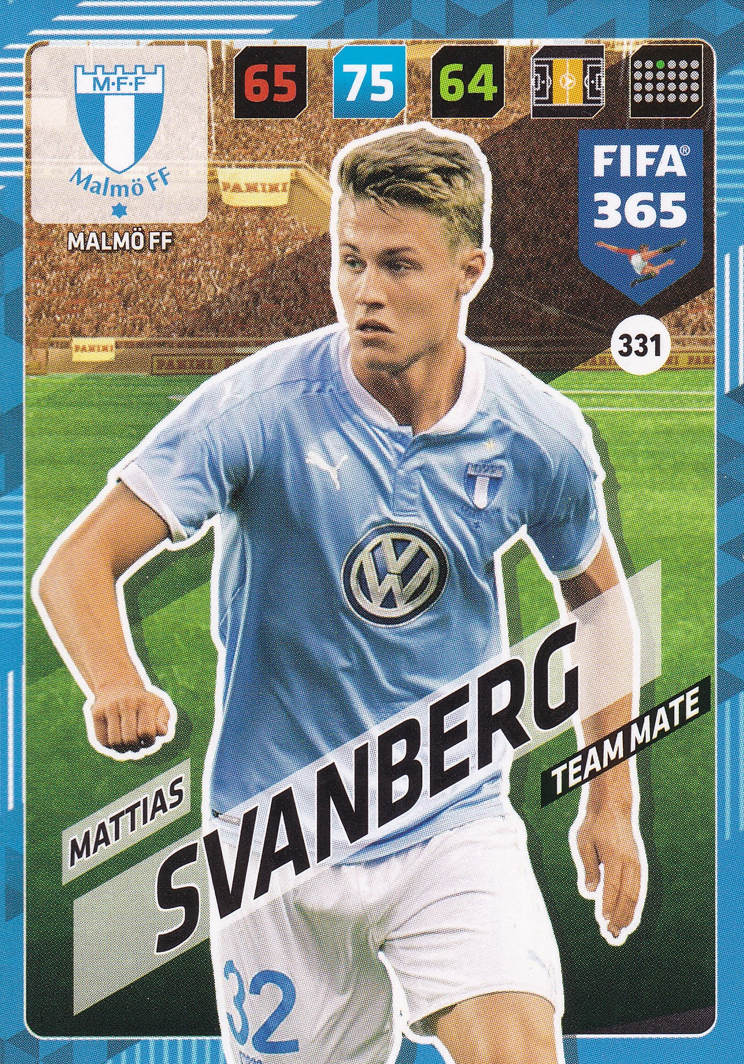 331. MATTIAS SVANBERG - MALMÖ FF - TEAM MATE