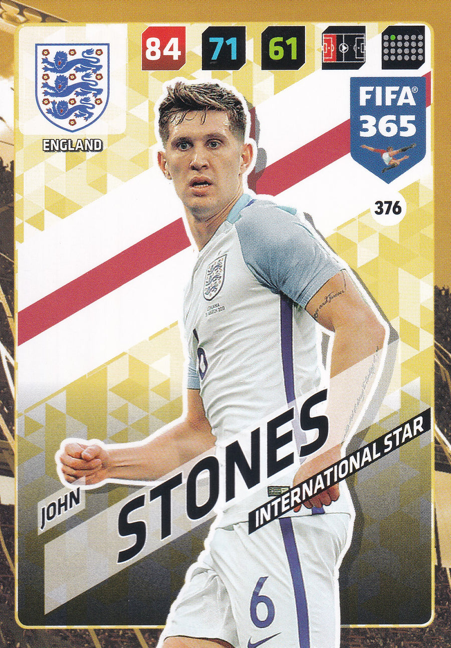 376. JOHN STONES - ENGLAND - INTERNATIONAL STAR