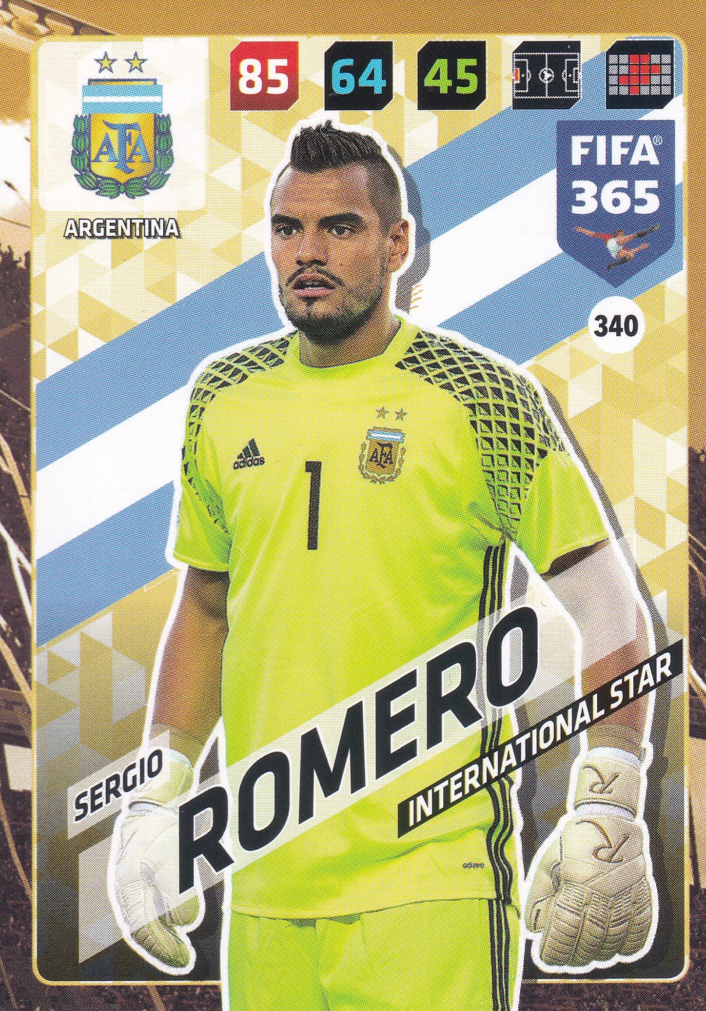 340. SERGIO ROMERO - ARGENTINA - INTERNATIONAL STAR