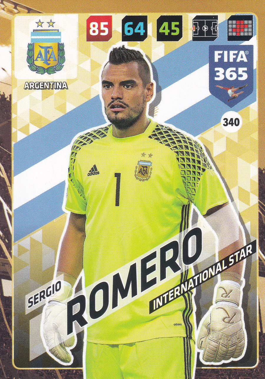 340. SERGIO ROMERO - ARGENTINA - INTERNATIONAL STAR