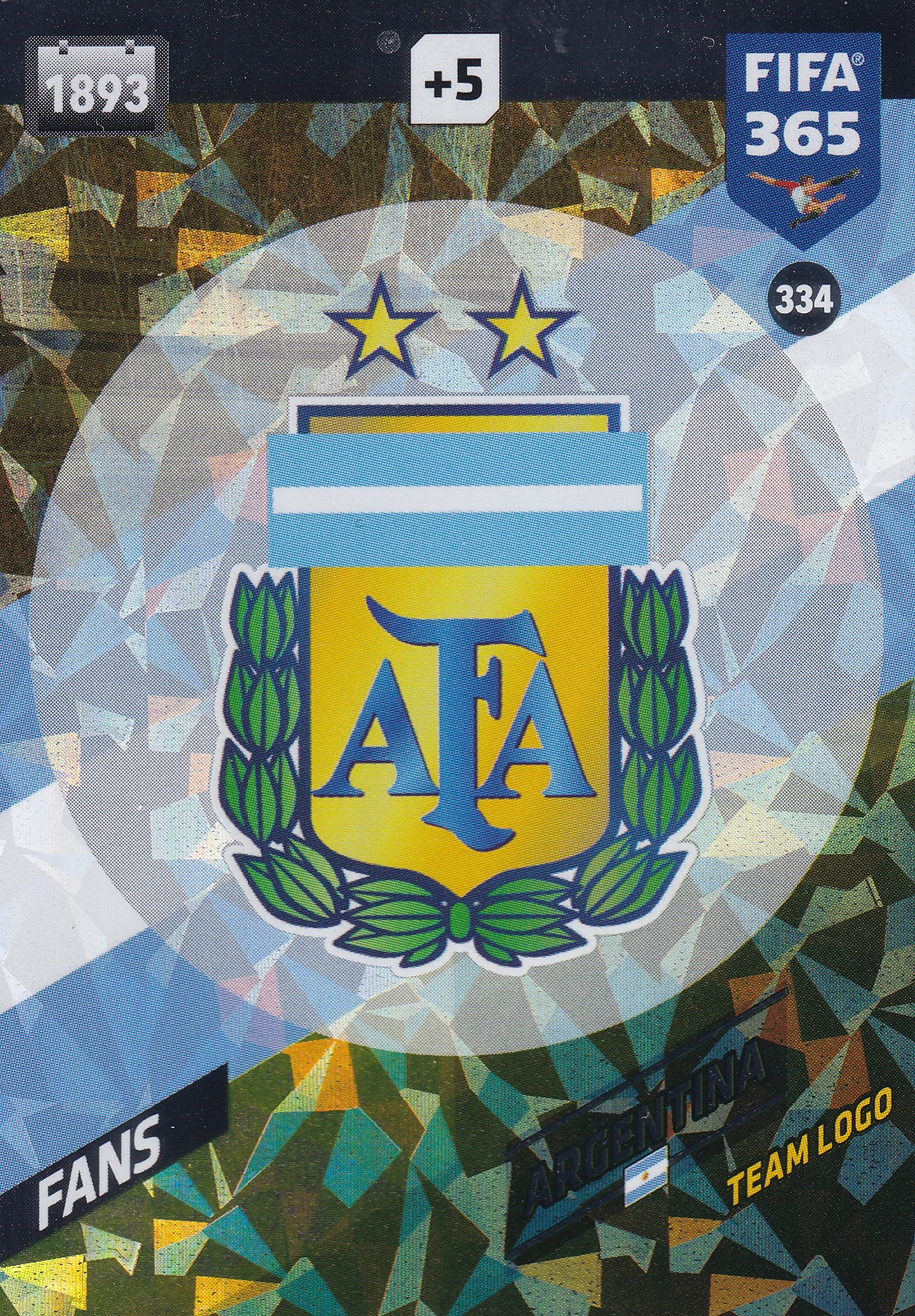 334. ARGENTINA - TEAM LOGO - FANS