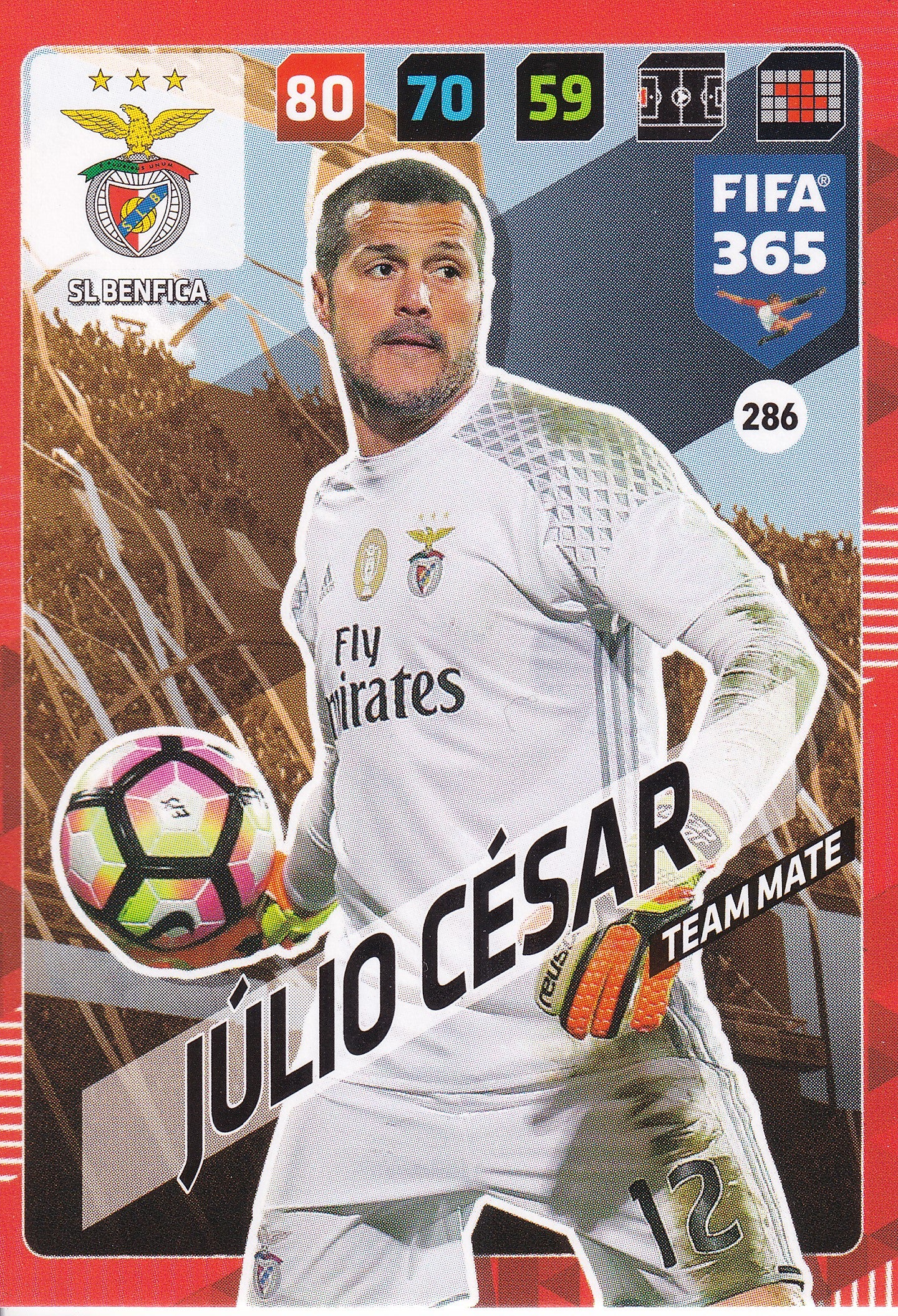 286. JÚLIO CÉSAR - SL BENFICA - TEAM MATE