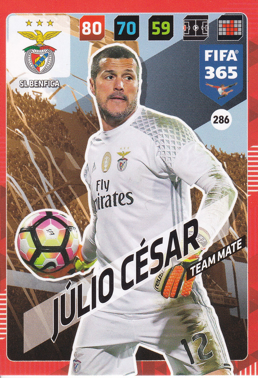 286. JÚLIO CÉSAR - SL BENFICA - TEAM MATE