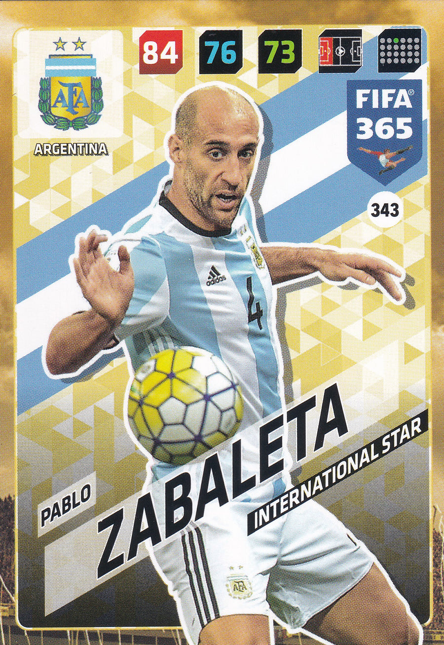 343. PABLO ZABALETA - ARGENTINA - INTERNATIONAL STAR