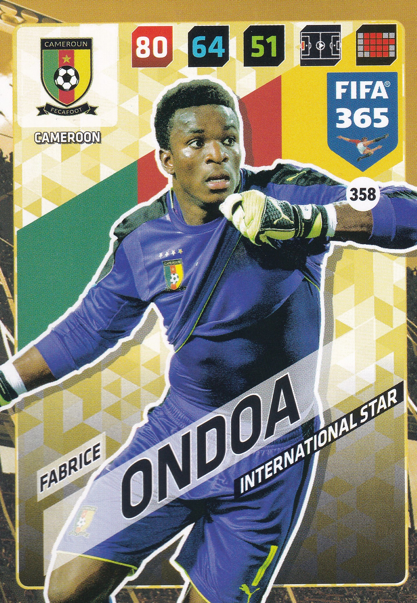 358. FABRICE ONDOA - CAMEROON - INTERNATIONAL STAR