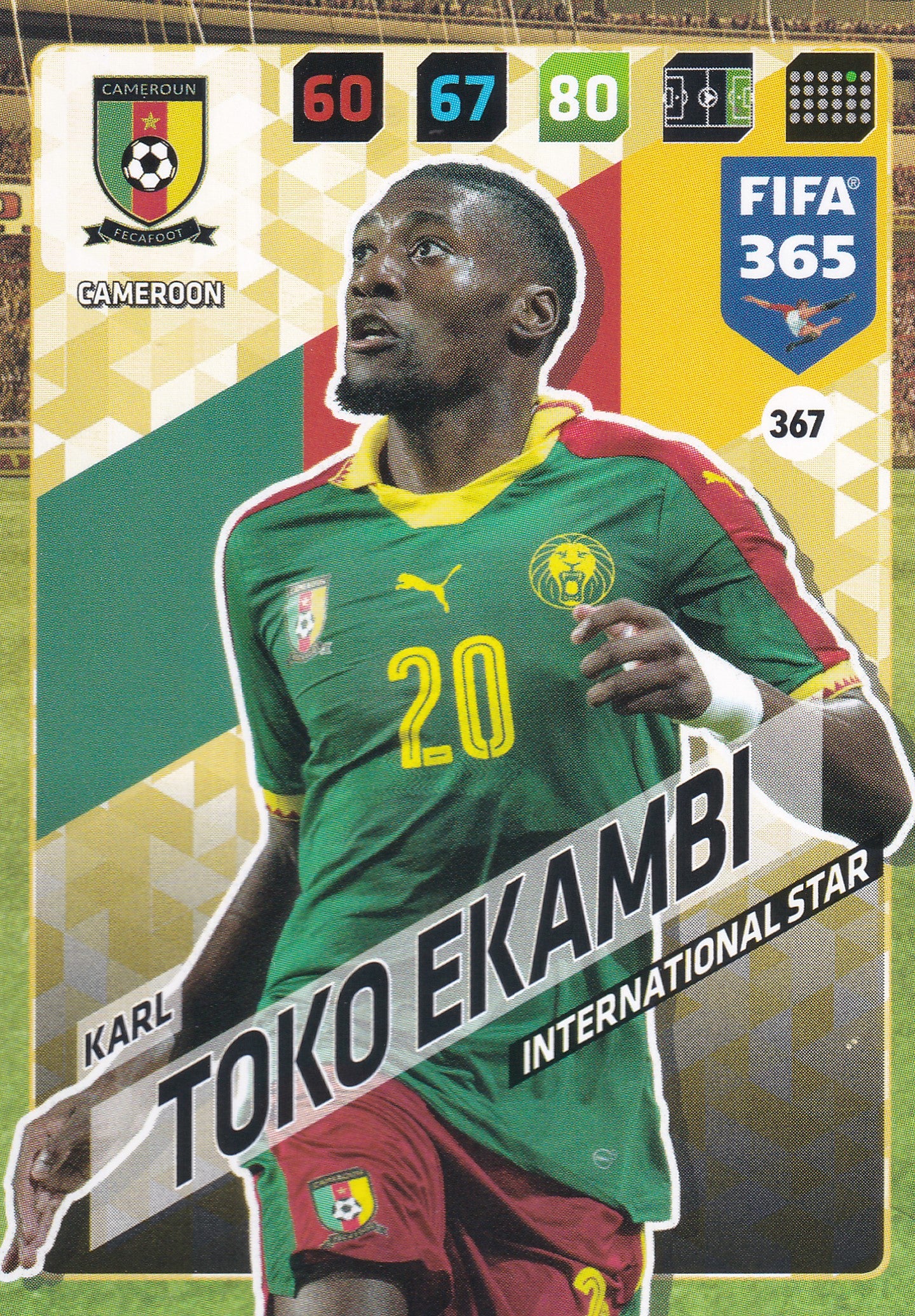 367. KARL TOKO EKAMBI - CAMEROON - INTERNATIONAL STAR