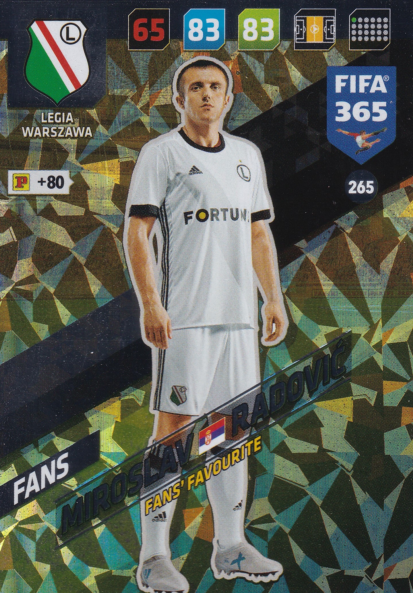 265. MIROSLAV RADOVIC - LEGIA WARSZAWA - FANS - FANS’ FAVOURITE