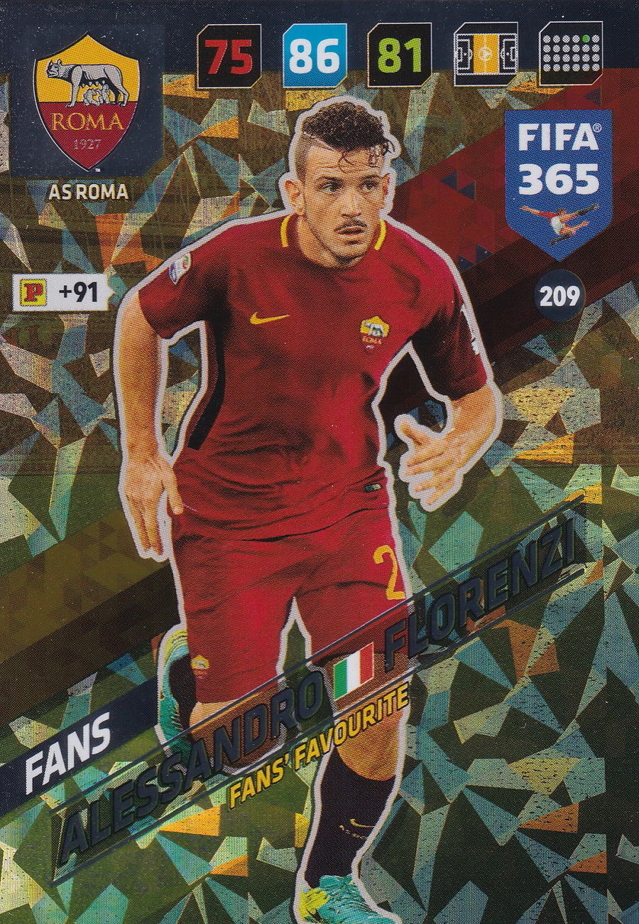 209. ALESSANDRO FLORENZI - AS ROMA - FANS’ FAVOURITE
