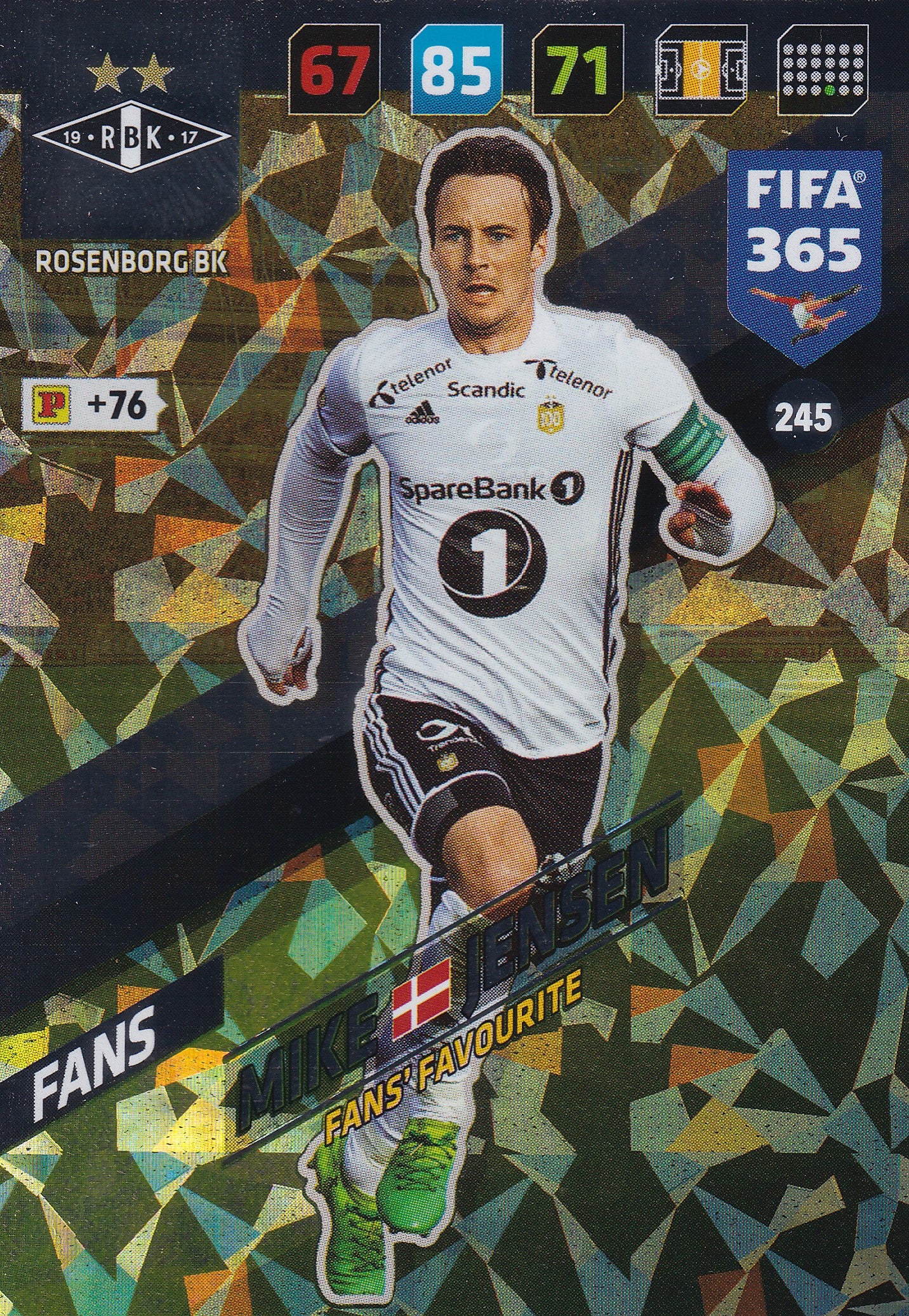 245. MIKE JENSEN - ROSENBORG BK - FANS - FANS’ FAVOURITE