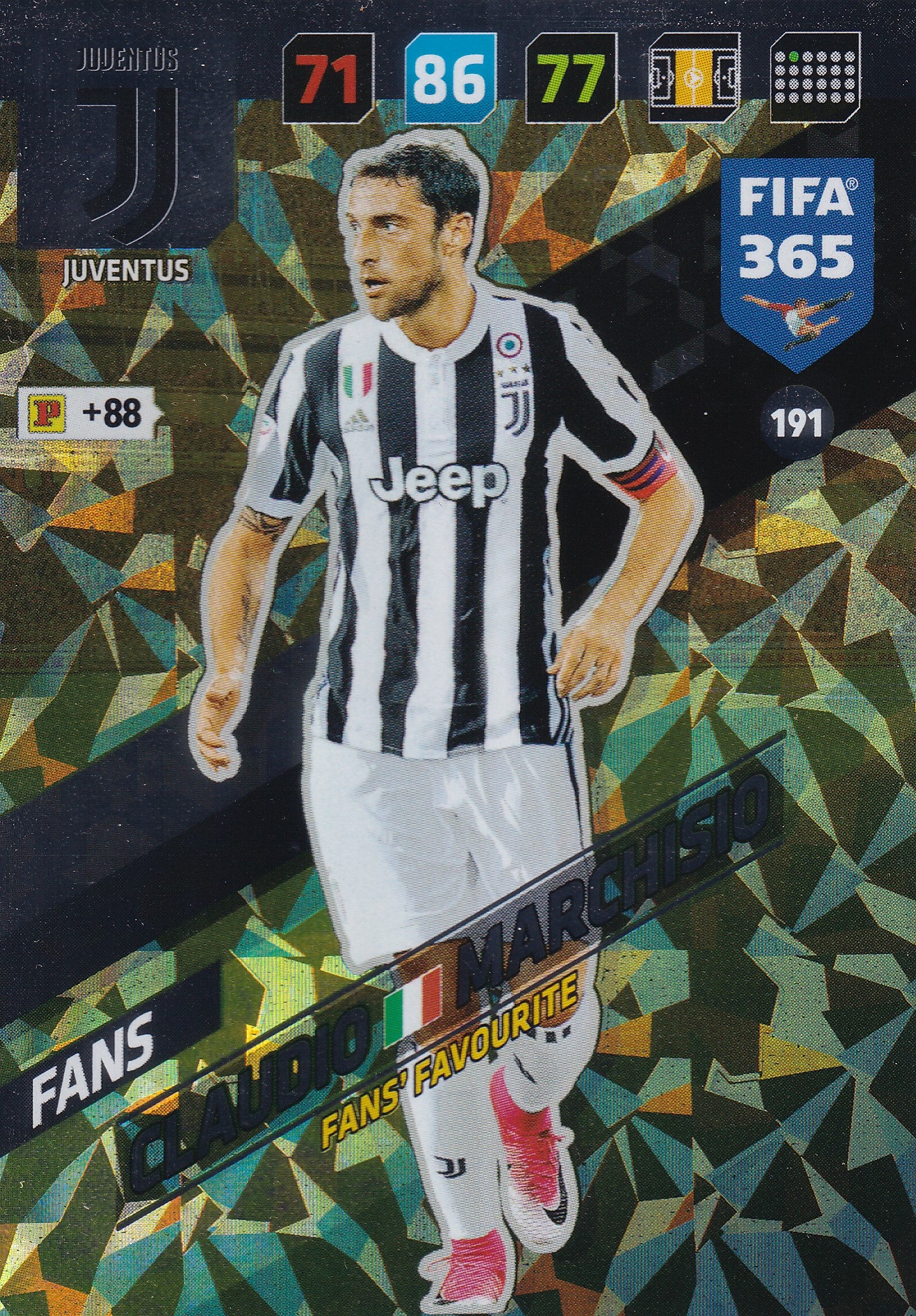 191. CLAUDIO MARCHISIO - JUVENTUS - FANS - FANS’ FAVOURITE