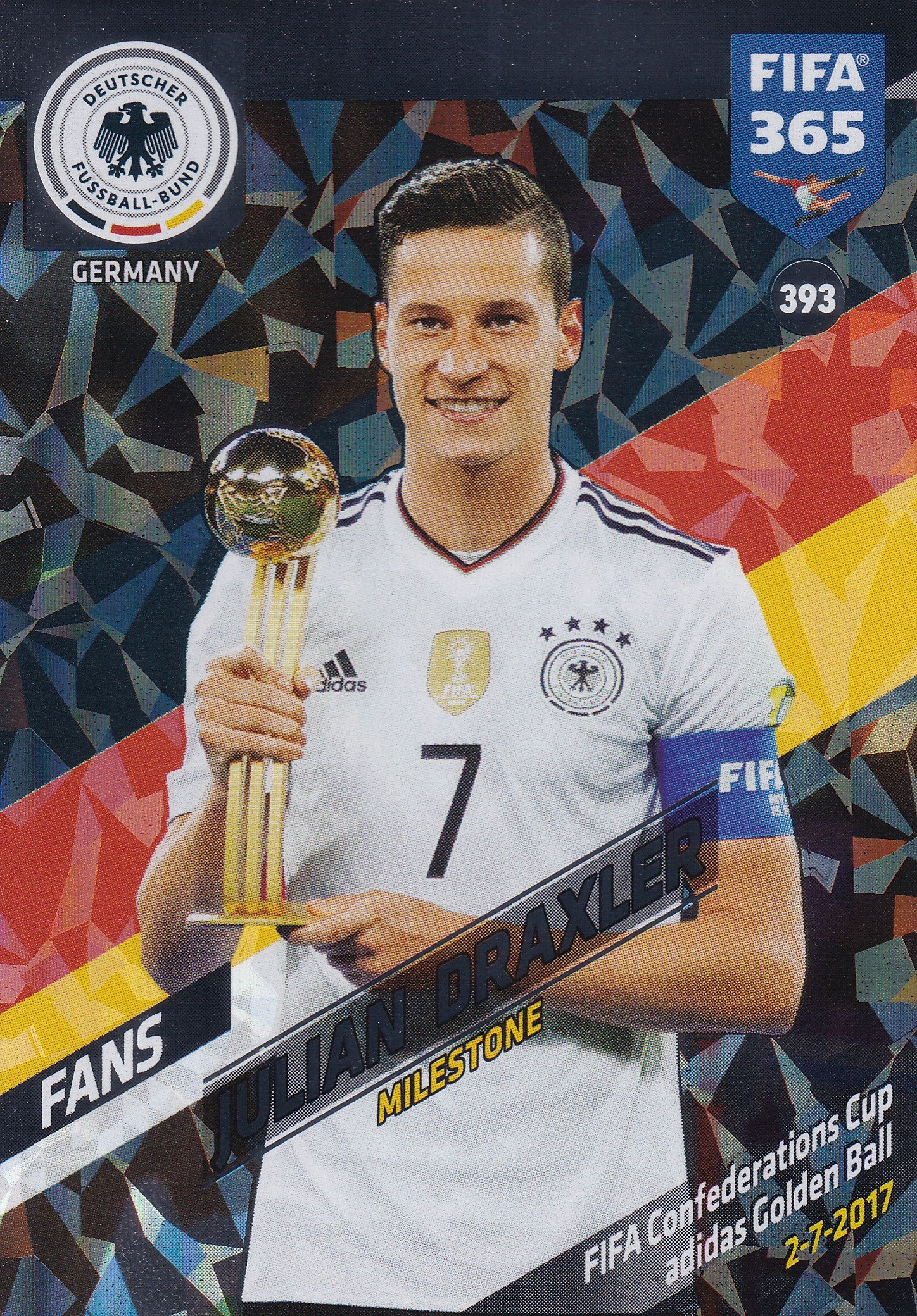 393. JULIAN DRAXLER - GERMANY - FANS - MILESTONE