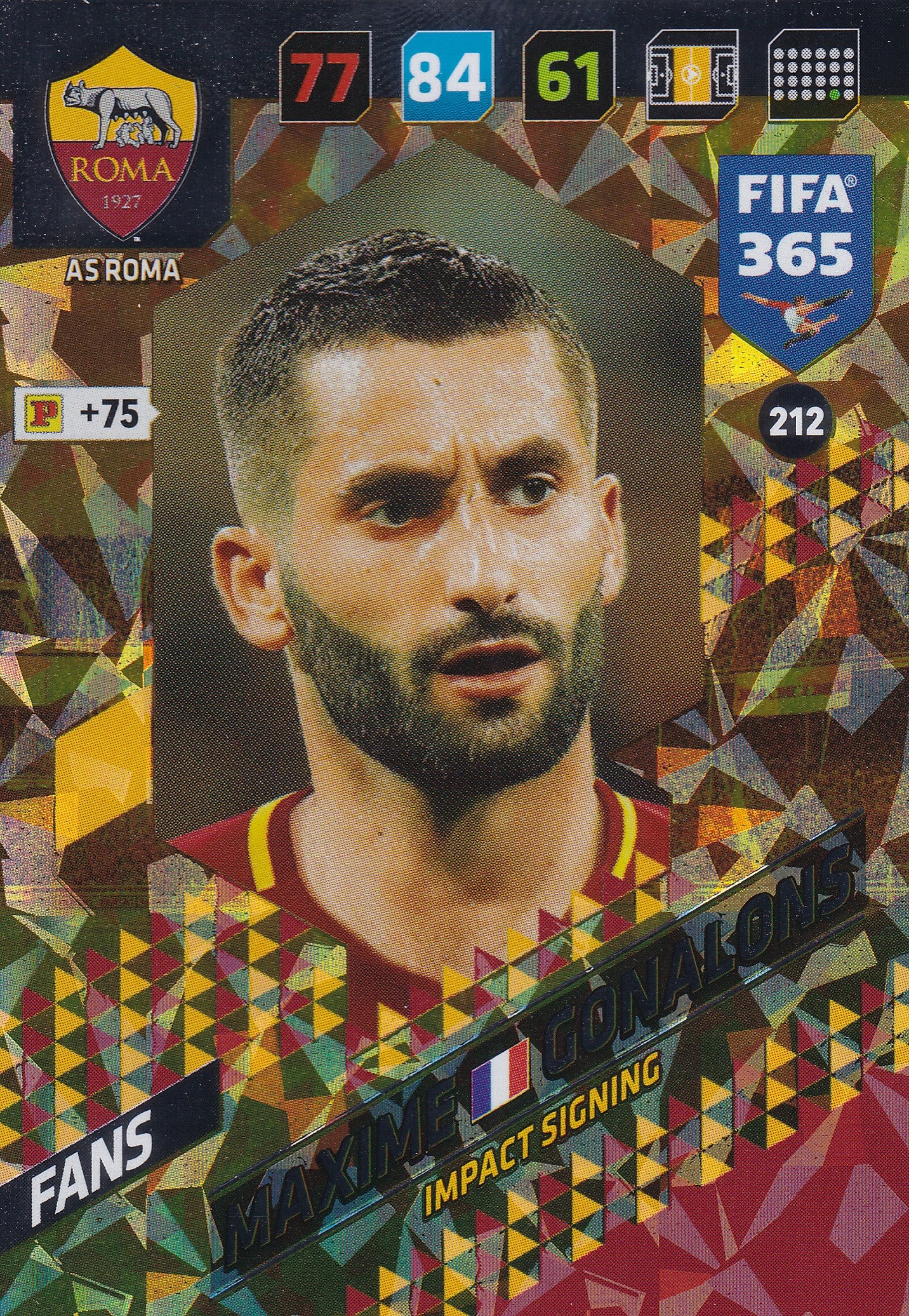 212. MAXIME GONALONS - AS ROMA - FANS - IMPACT SIGNING