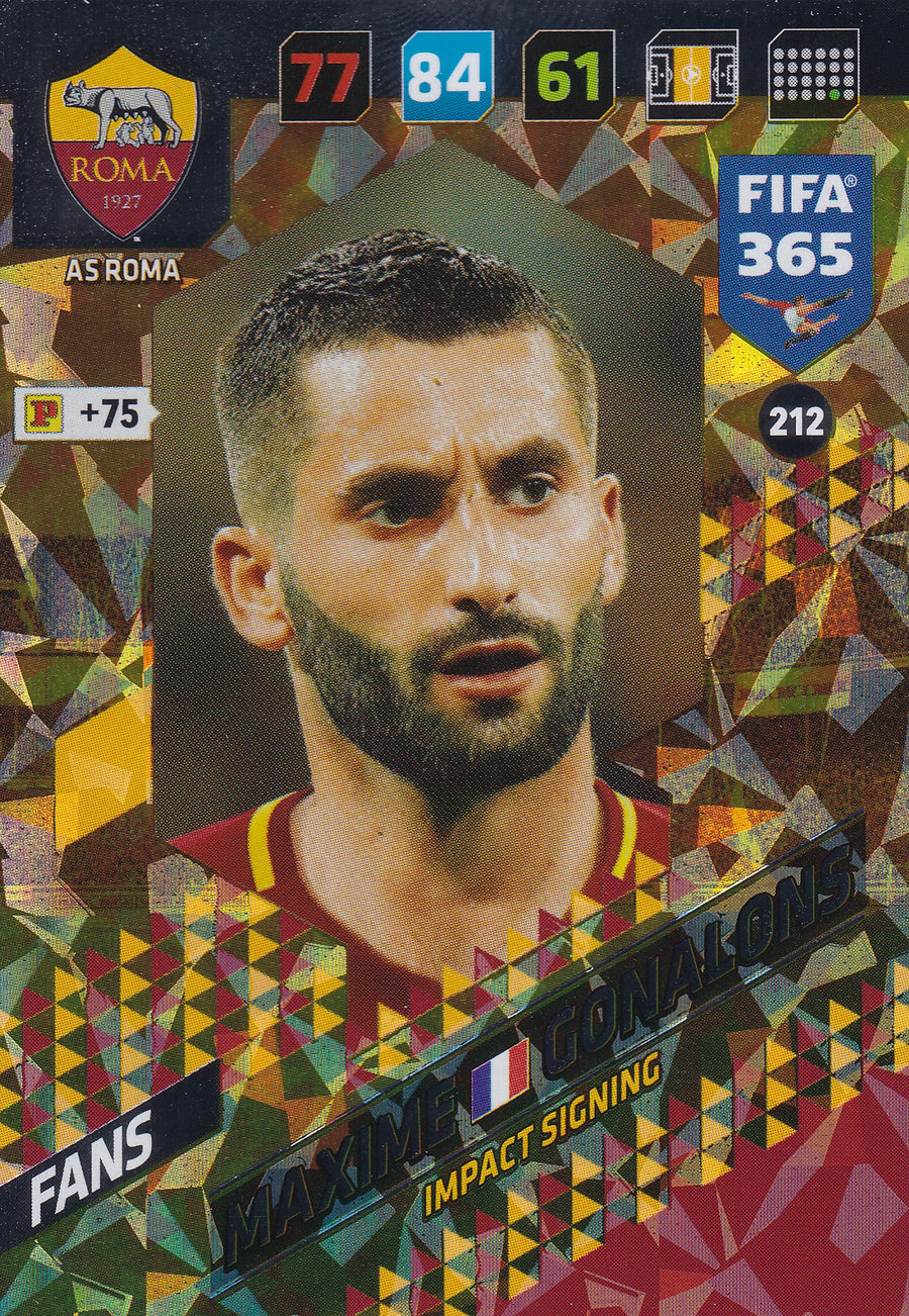 212. MAXIME GONALONS - AS ROMA - FANS - IMPACT SIGNING