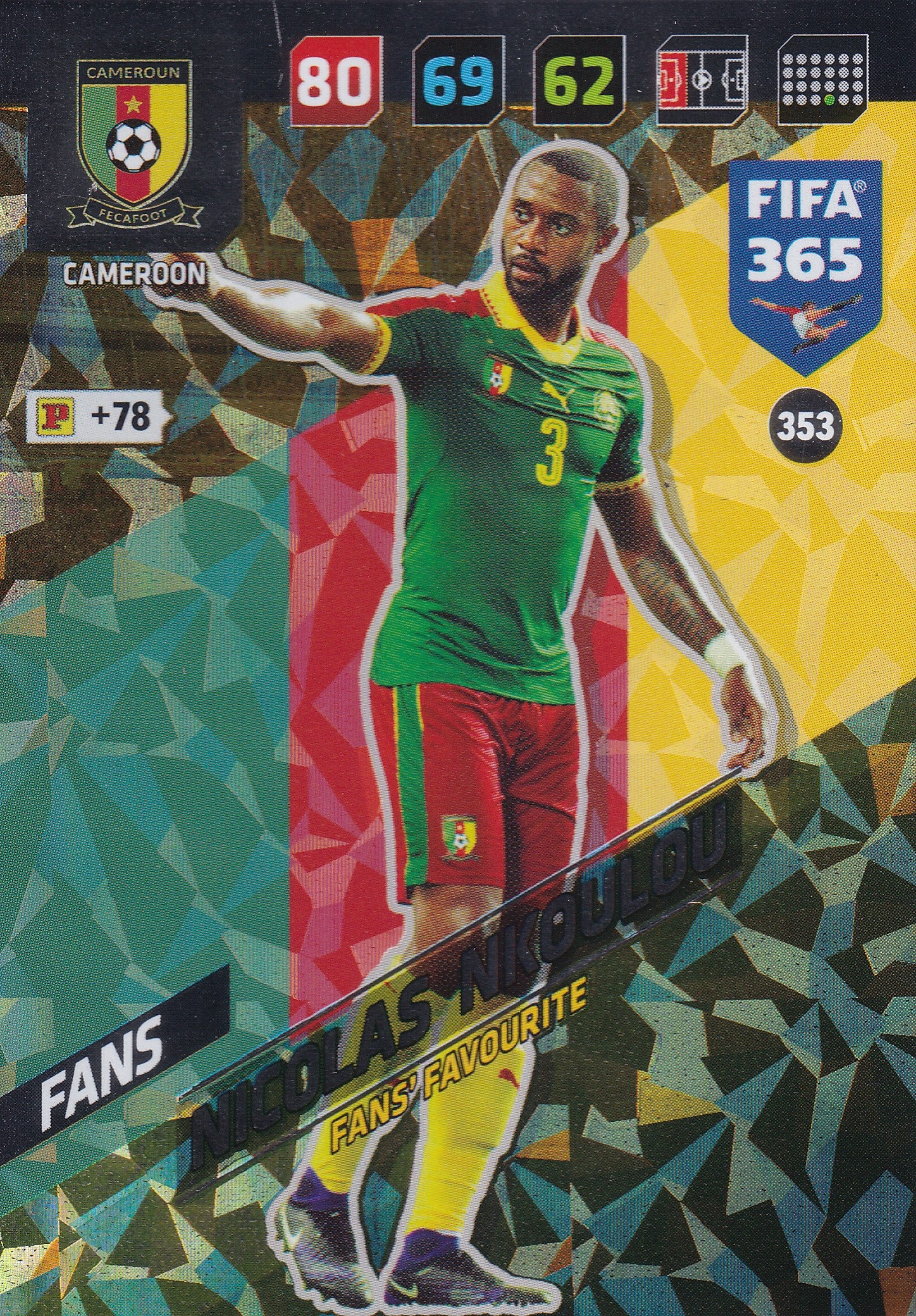 353. NICOLAS NKOULOU - CAMEROON - FANS - FANS’ FAVOURITE