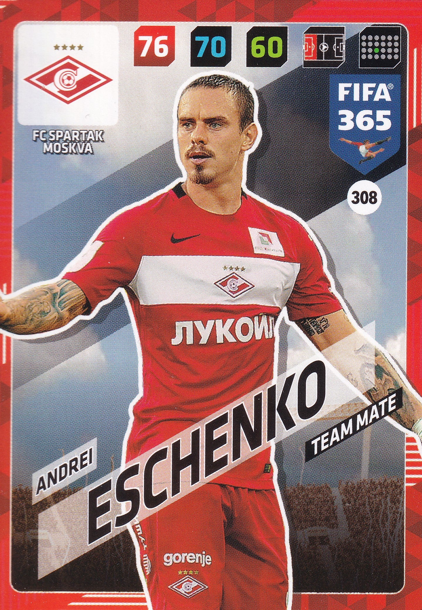 308. ANDREI ESCHENKO - FC SPARTAK MOSKVA - TEAM MATE