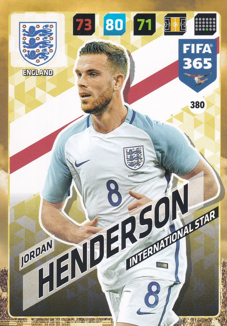 380. JORDAN HENDERSON - ENGLAND - INTERNATIONAL STAR