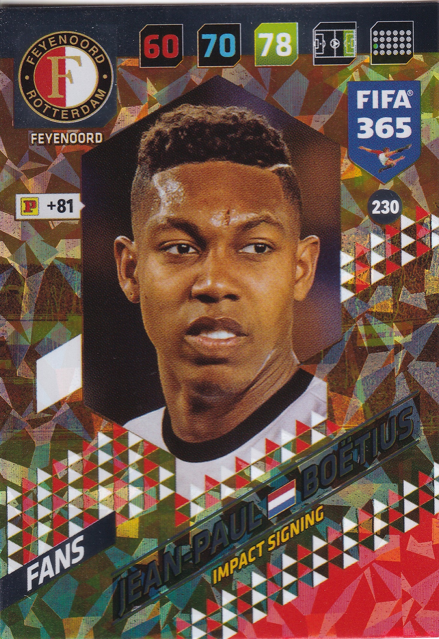 230. JEAN-PAUL BOËTIUS - FEYENOORD - FANS - IMPACT SIGNING
