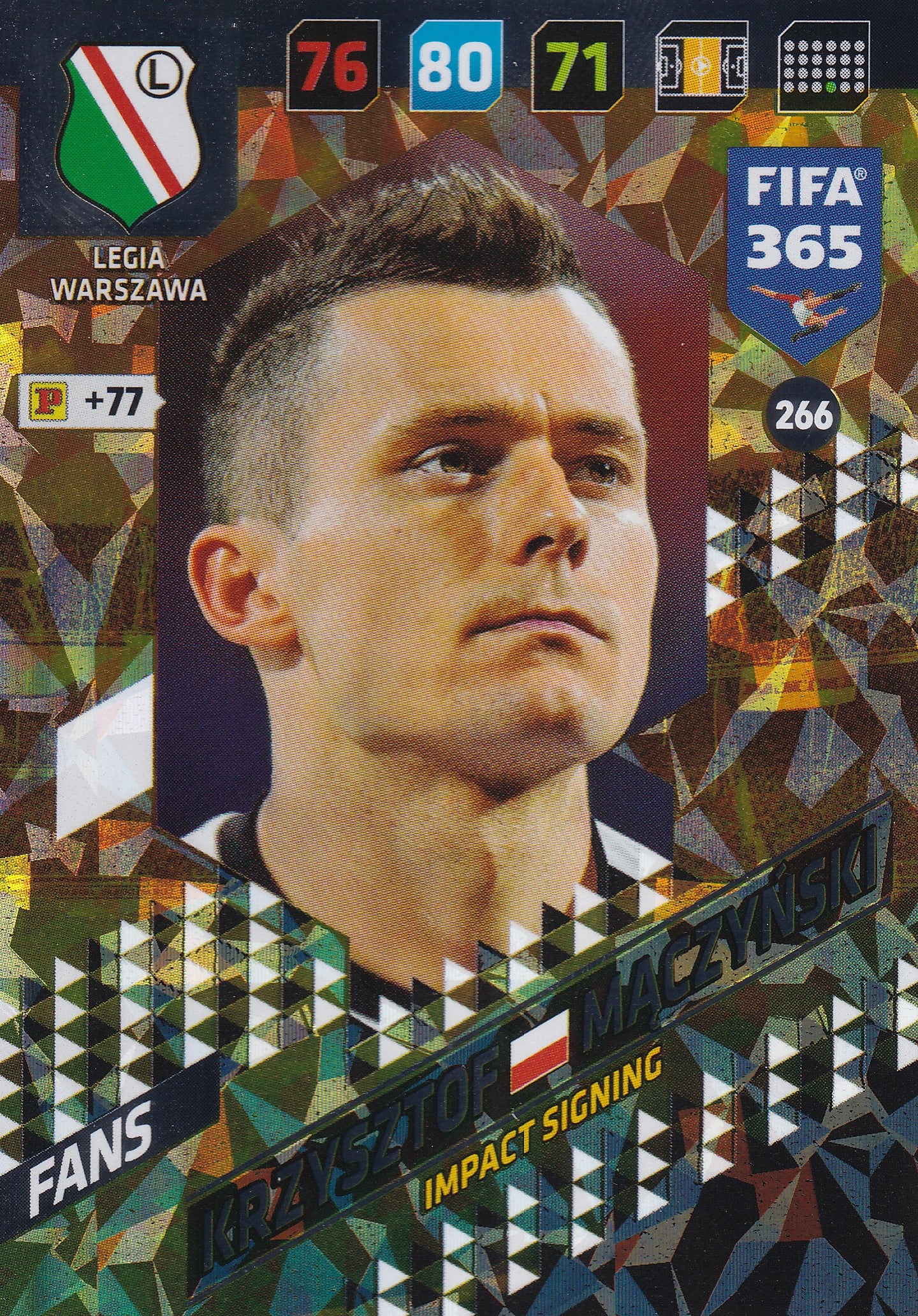 266. KRZYSZTOF MACZYNSKI - LEGIA WARSZAWA - FANS - IMPACT SIGNING