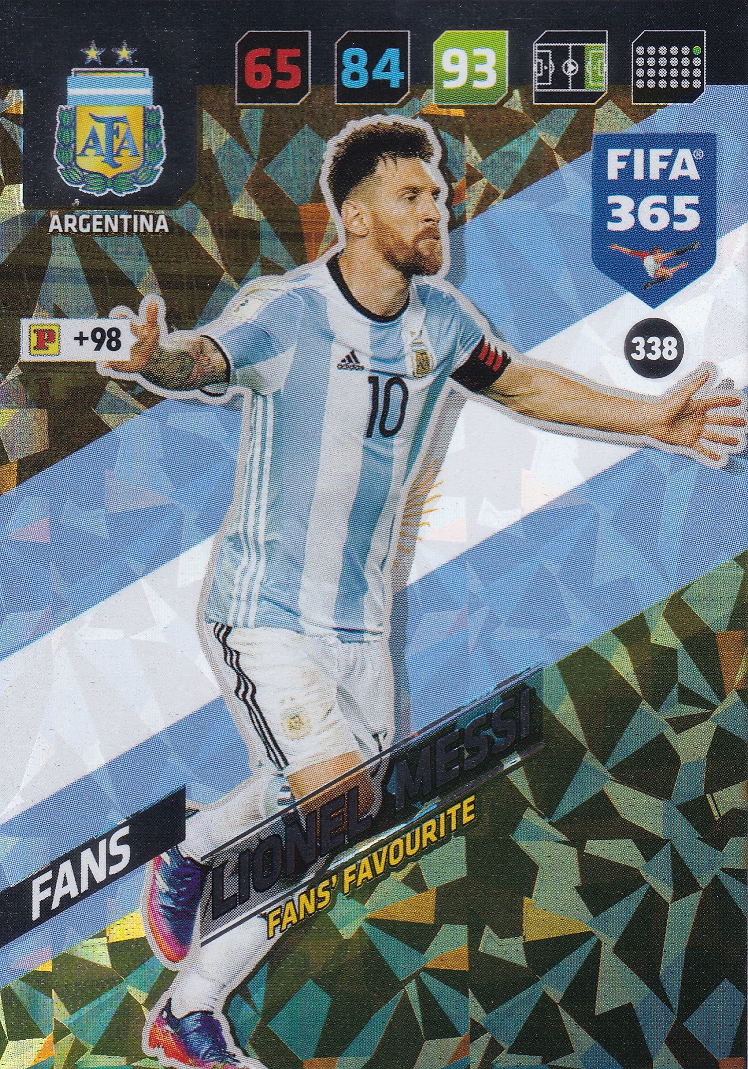 338. LIONEL MESSI - ARGENTINA - FANS - FANS’ FAVOURITE