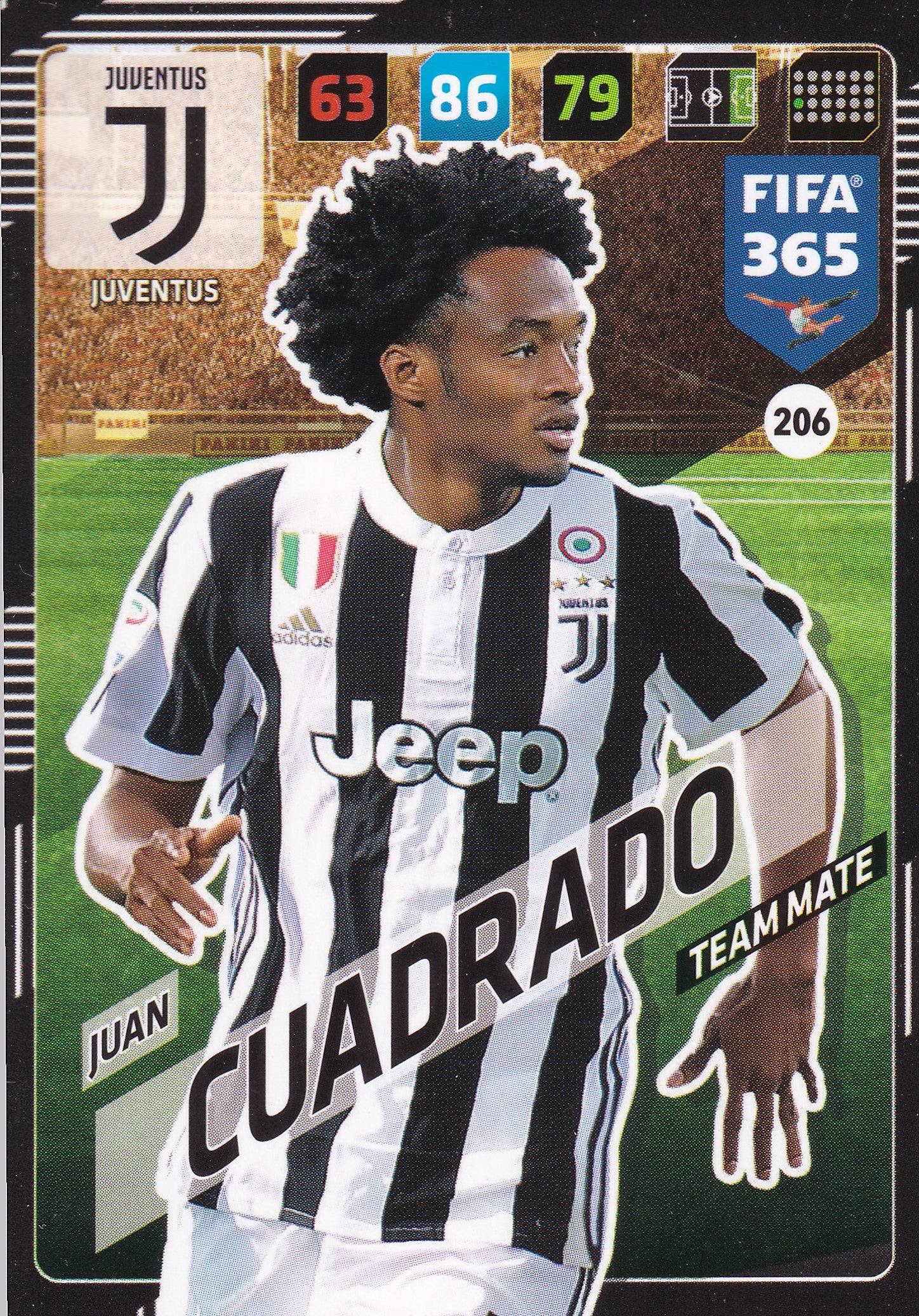 206. JUAN CUADRADO - JUVENTUS - TEAM MATE