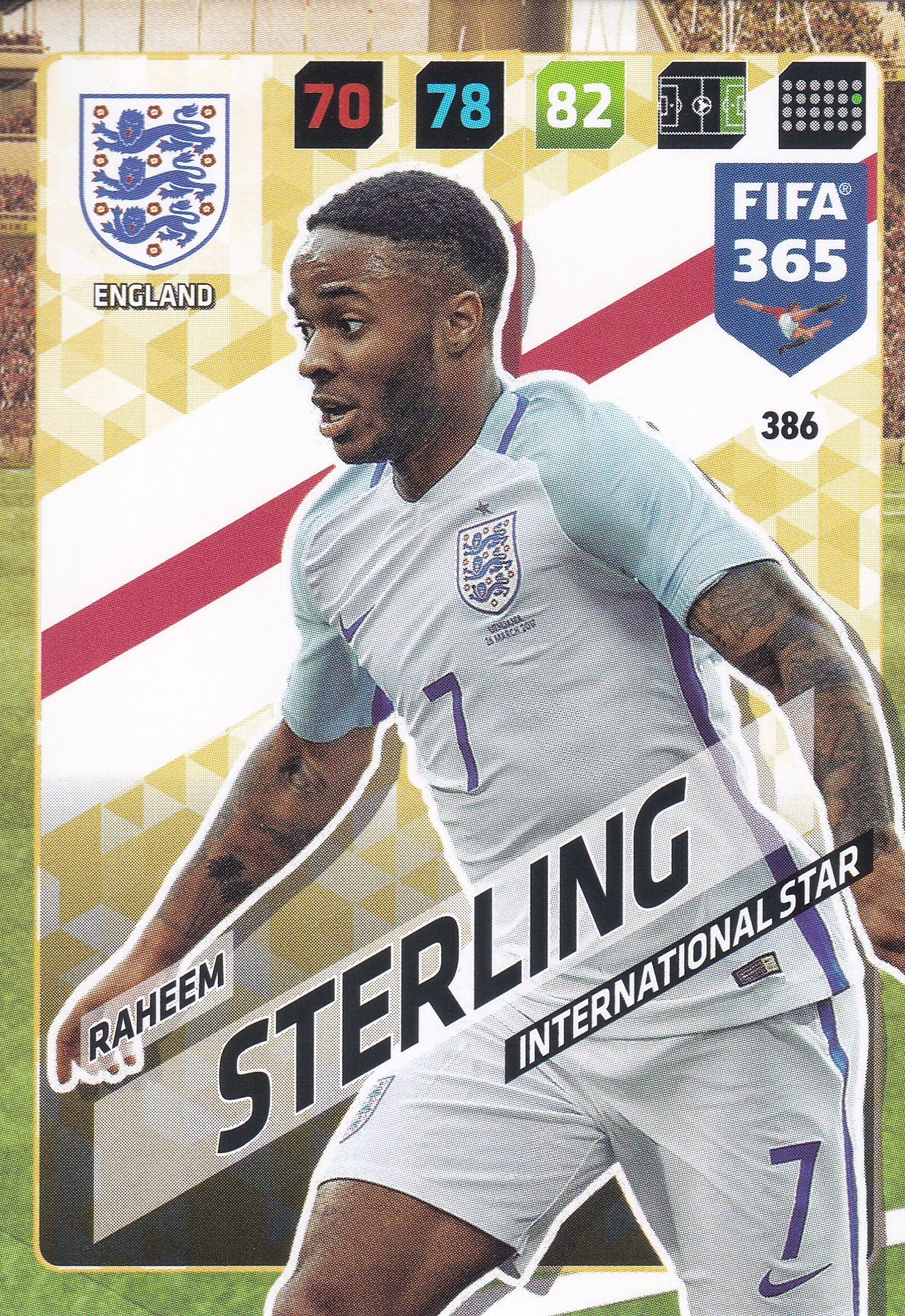 386. RAHEEM STERLING - ENGLAND - INTERNATIONAL STAR