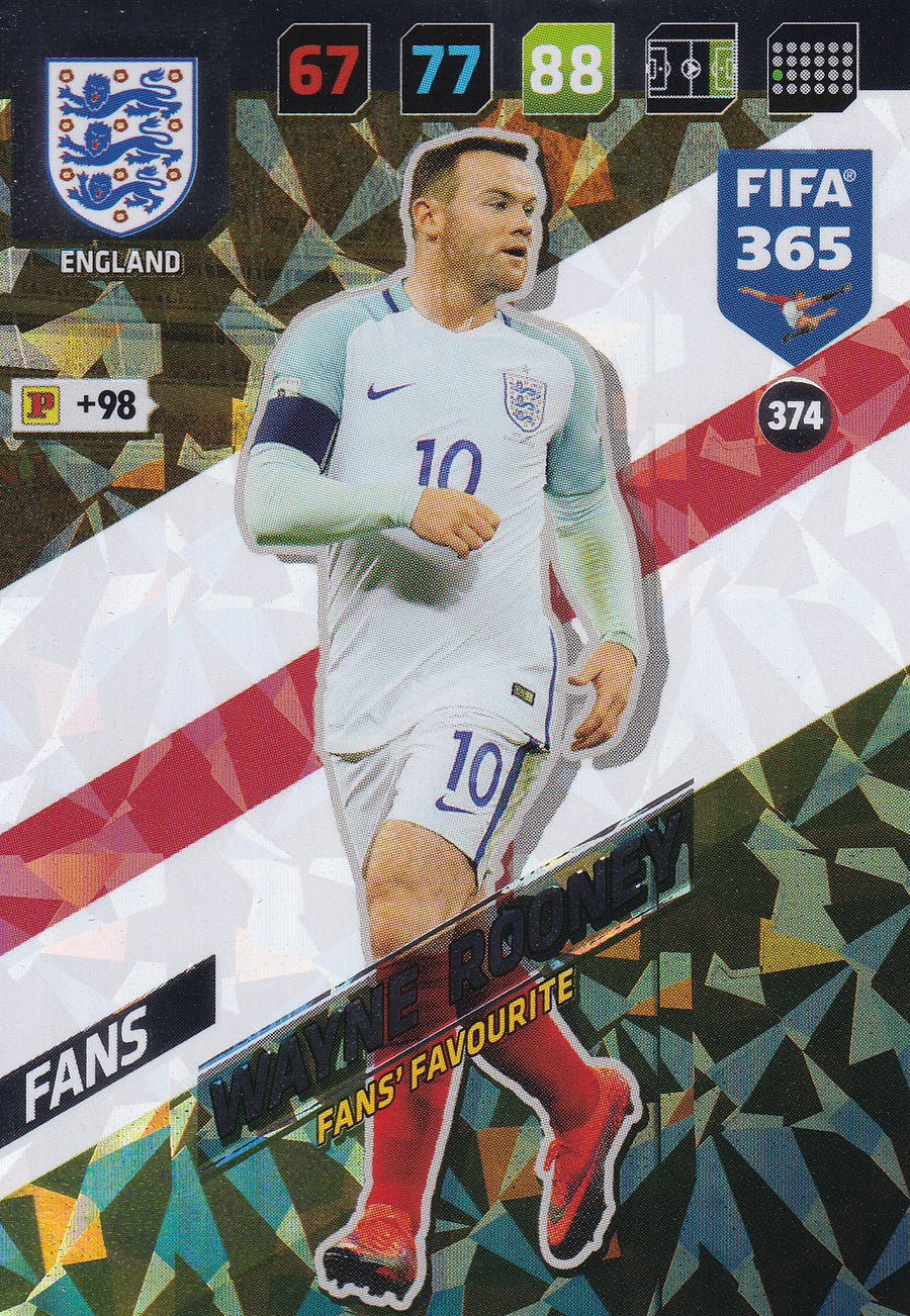 374. WAYNE ROONEY - ENGLAND - FANS - FANS’ FAVOURITE