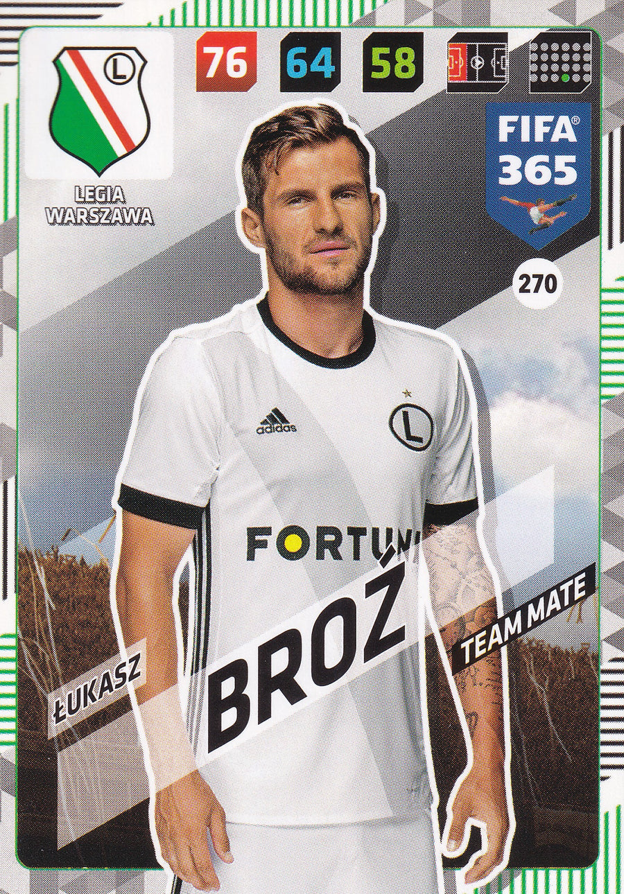 270. LUKASZ BROZ - LEGIA WARSZAWA - TEAM MATE