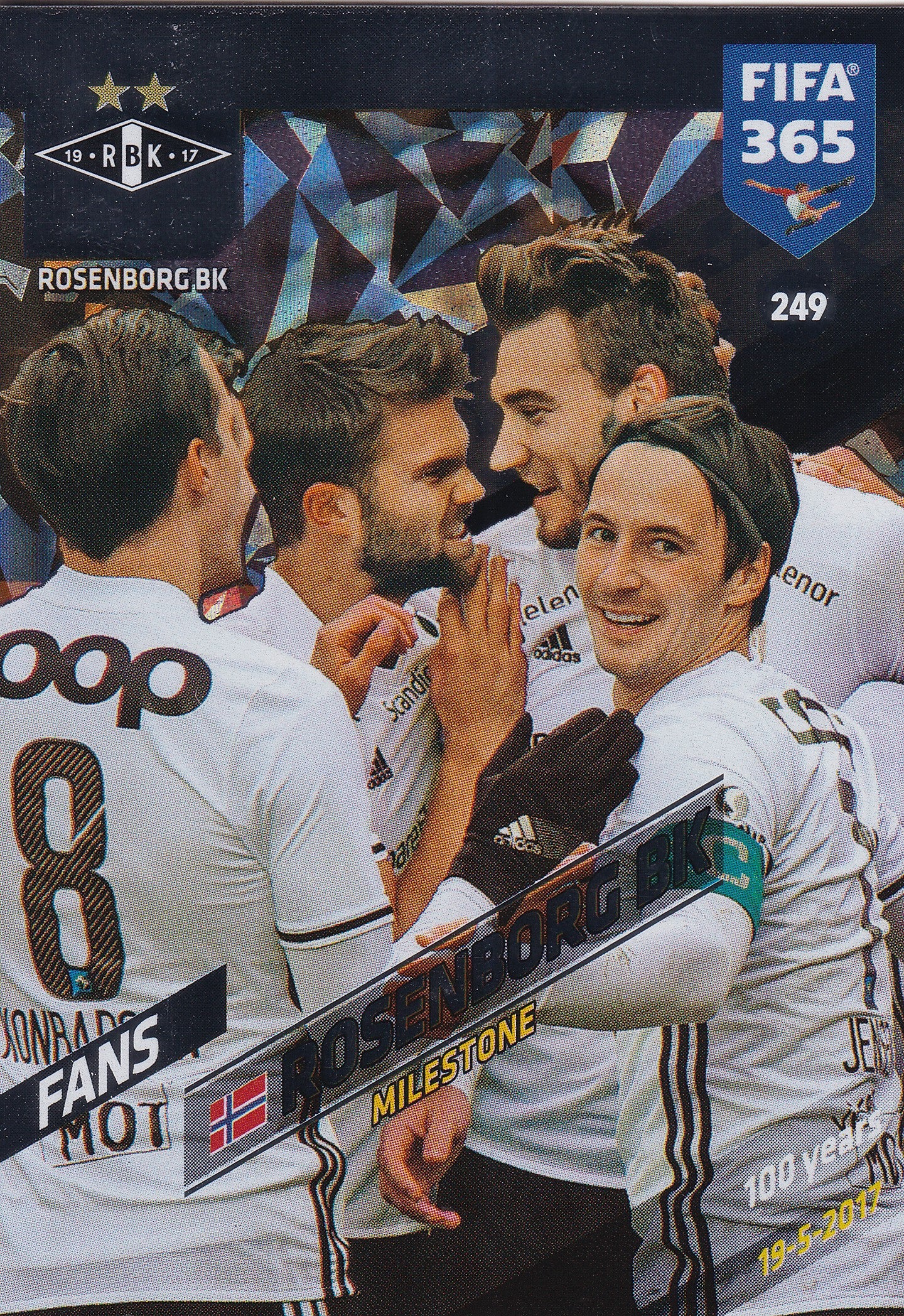 249. ROSENBORG BK - NORGE - FANS - MILESTONE