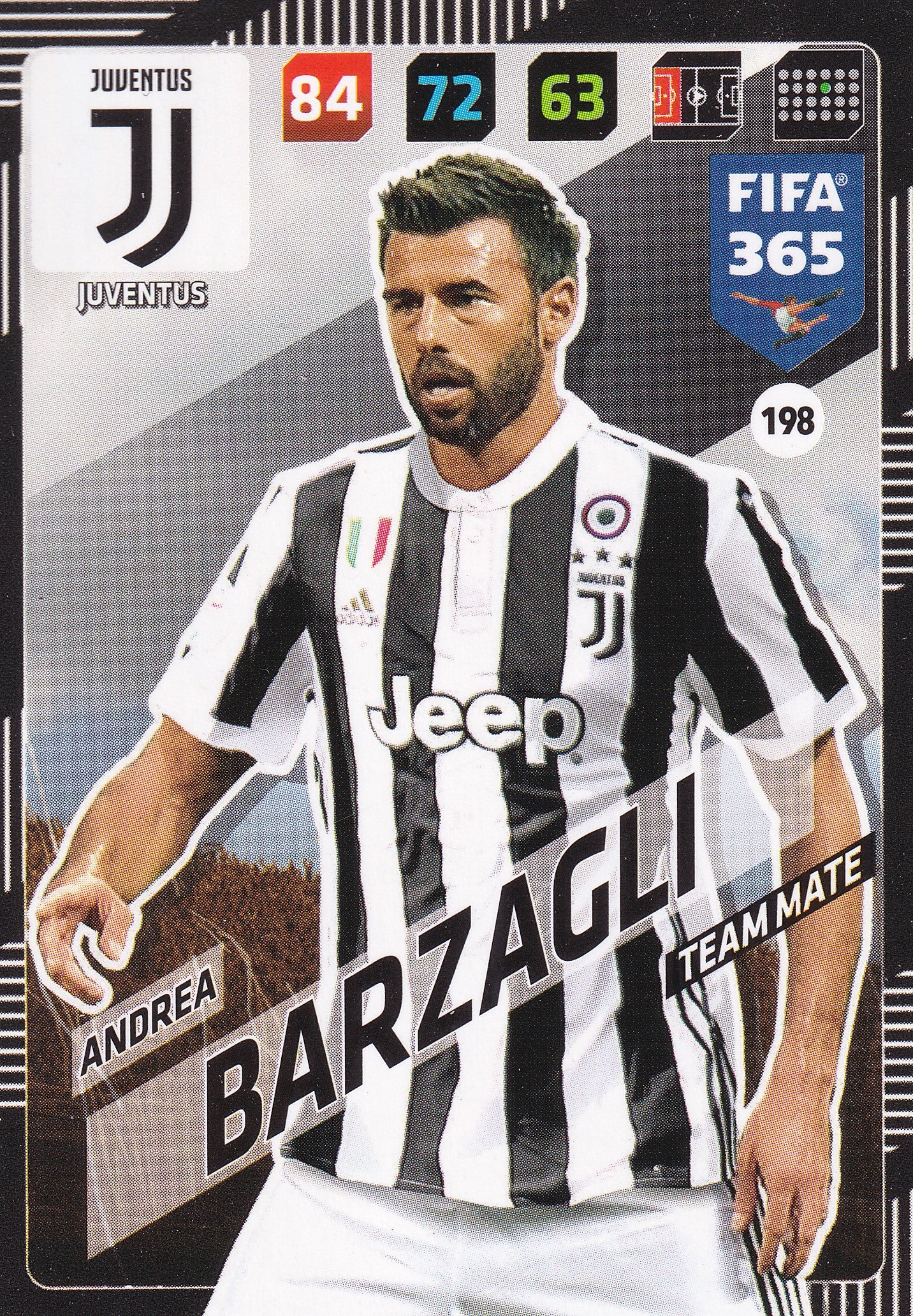 198. ANDREA BARZAGLI - JUVENTUS - TEAM MATE