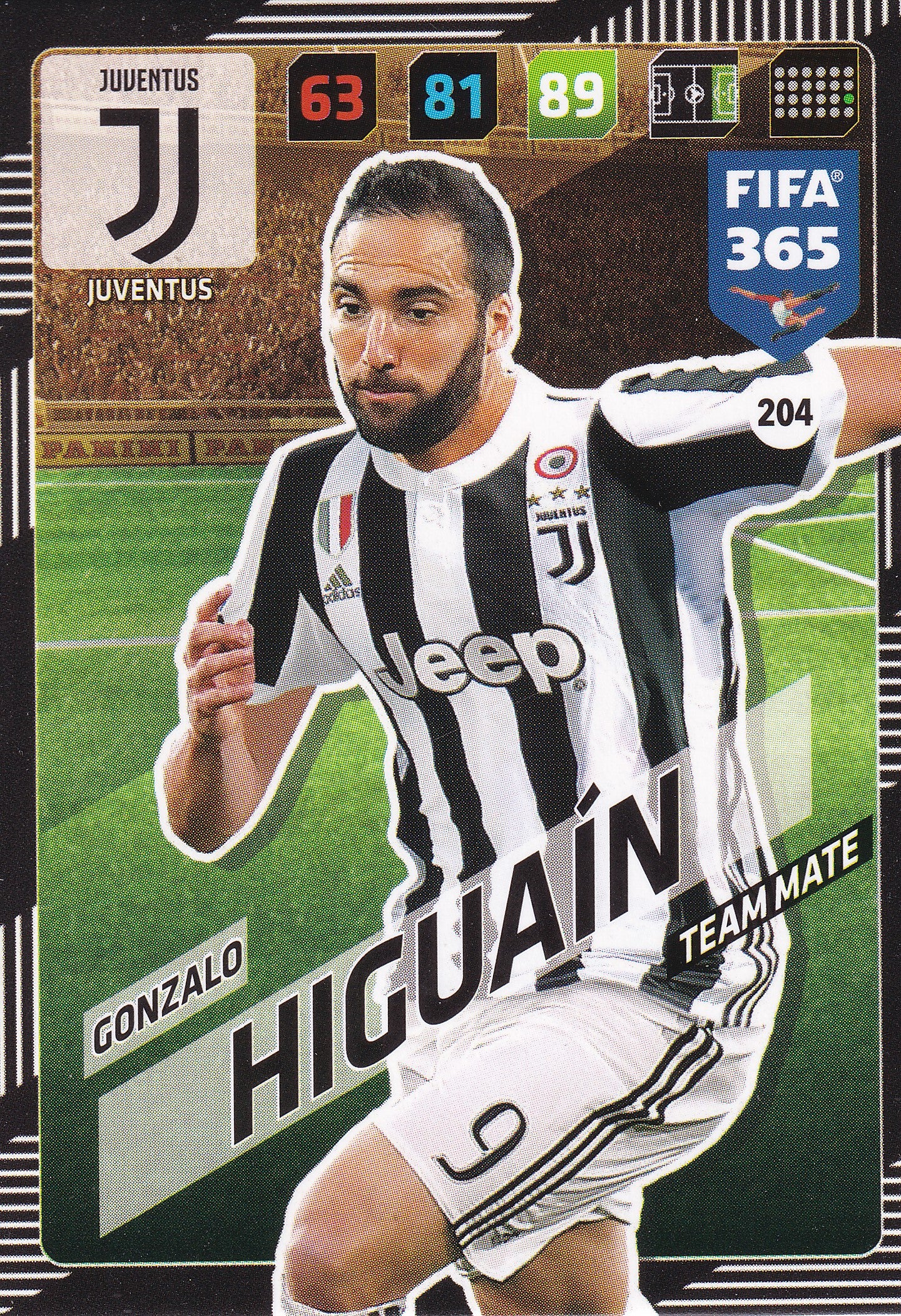 204. GONZALO HIGUAIN - JUVENTUS - TEAM MATE