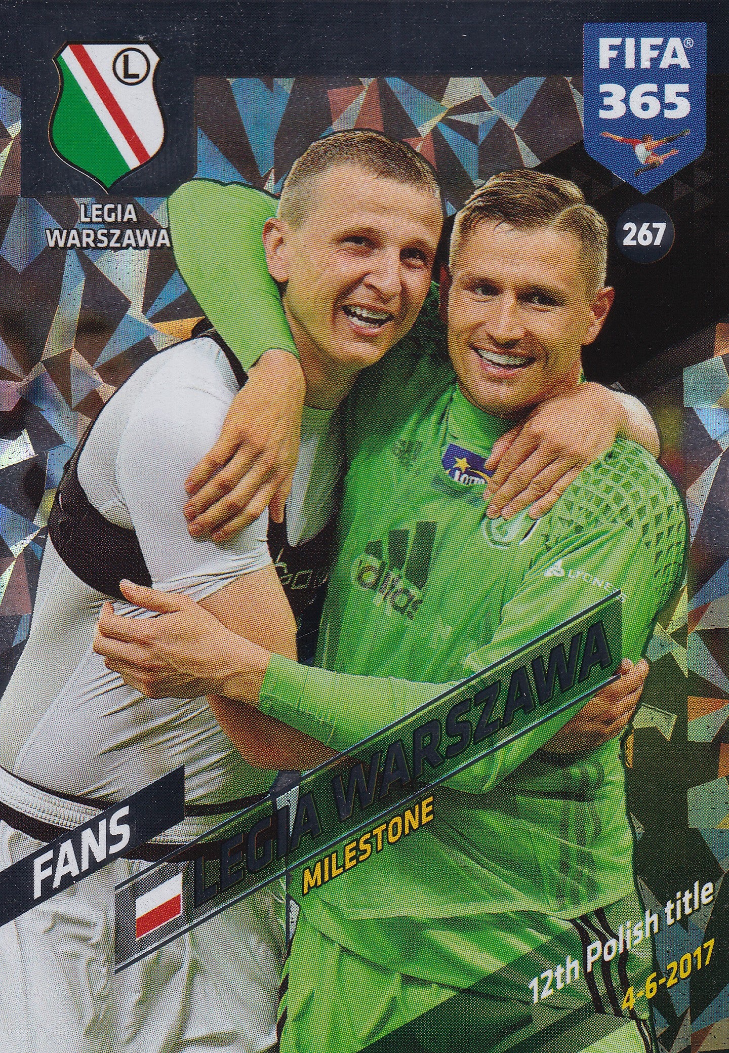 267. LEGIA WARSZAWA - POLEN - FANS - MILESTONE