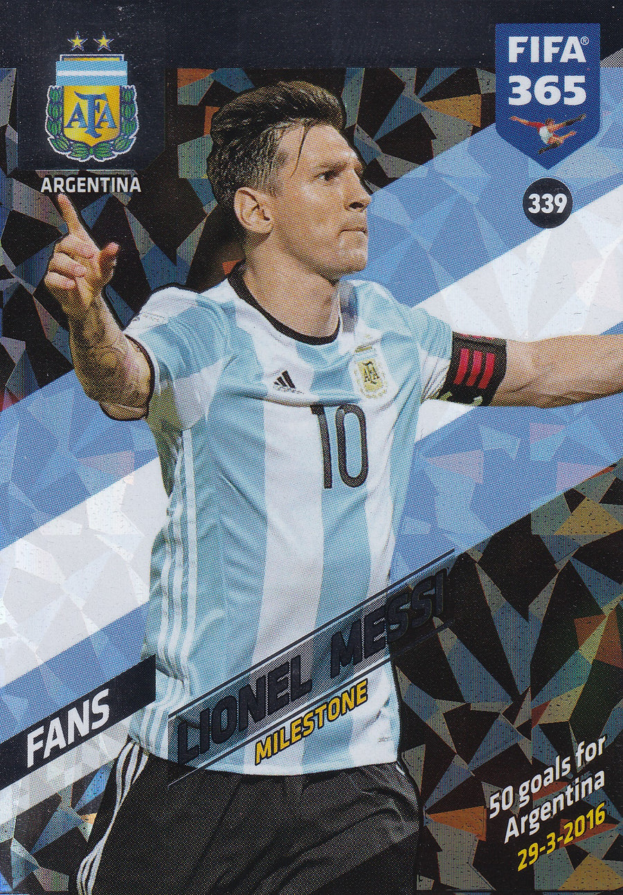 339. LIONEL MESSI - ARGENTINA - FANS - MILESTONE