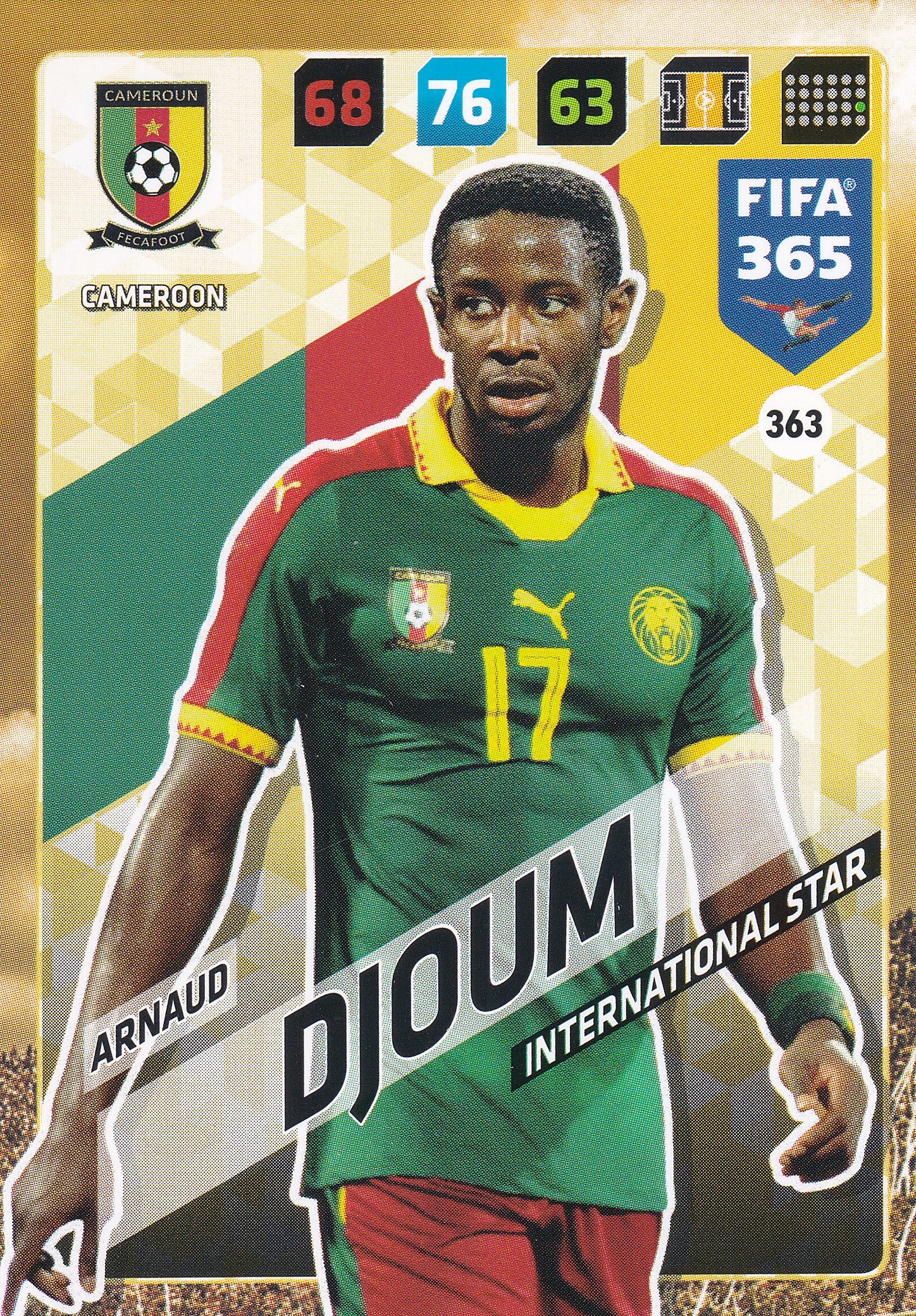 363. ARNAUD DJOUM - CAMEROON - INTERNATIONAL STAR
