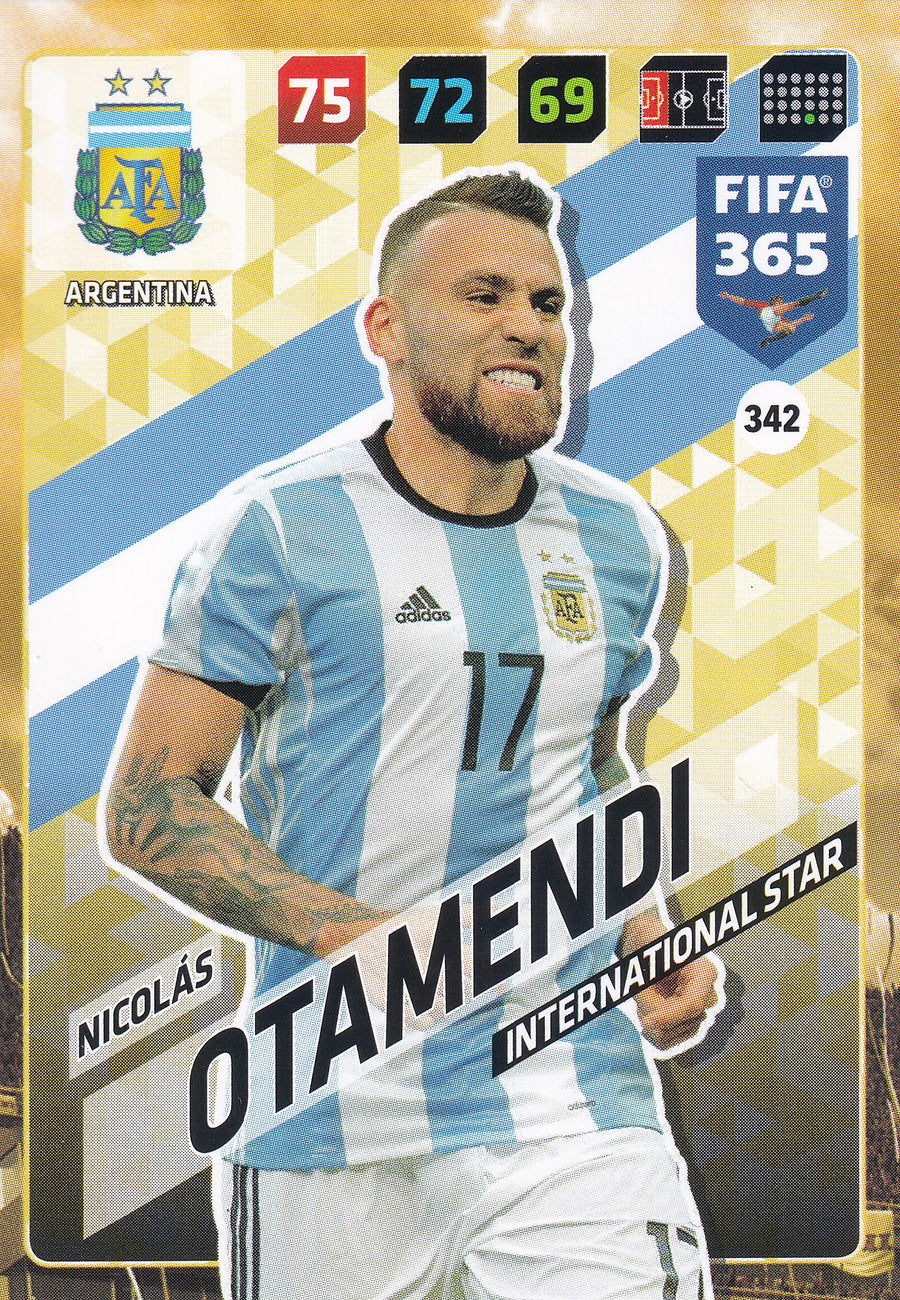 342. NICOLÁS OTAMENDI - ARGENTINA - INTERNATIONAL STAR
