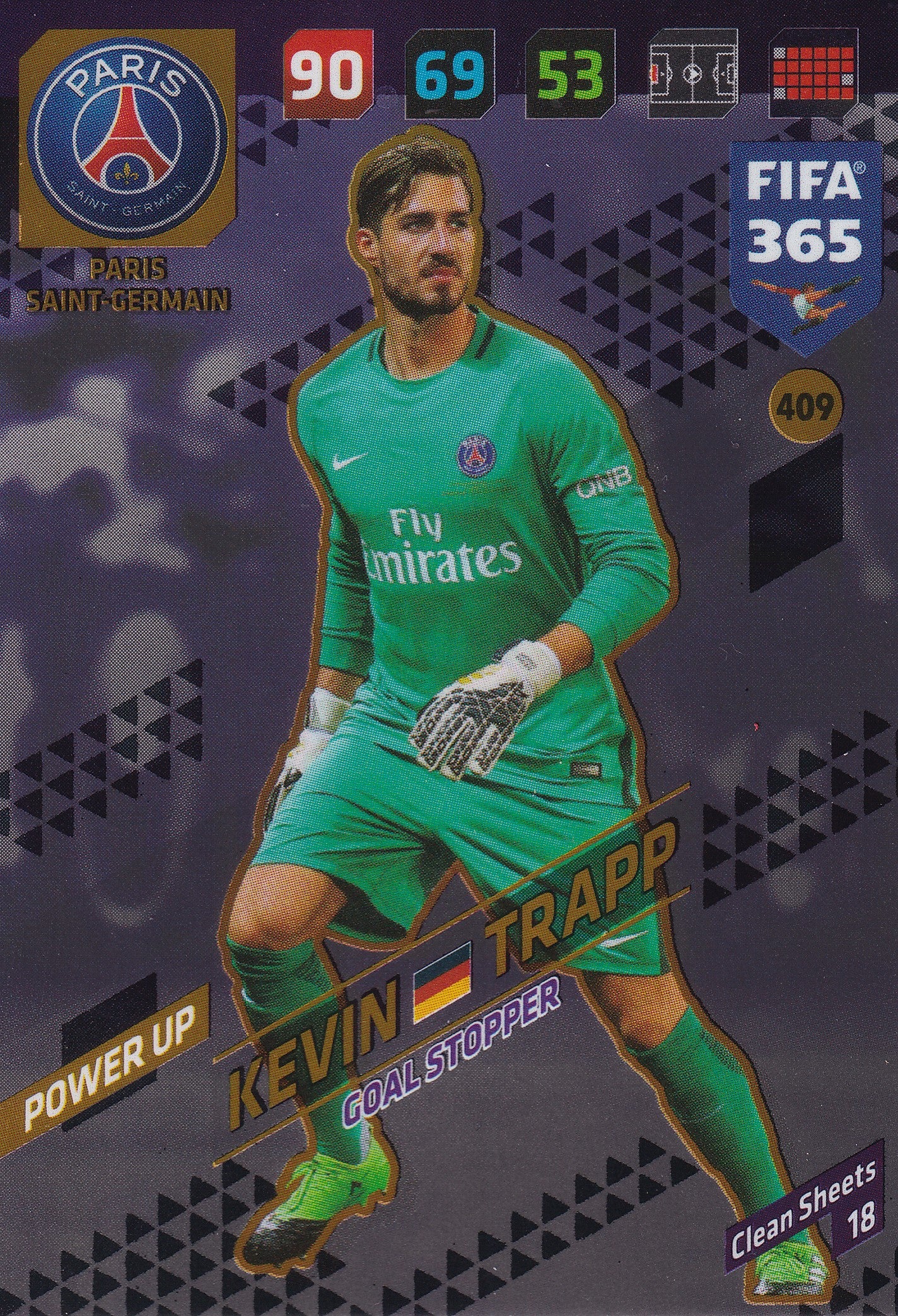 409. KEVIN TRAPP - PARIS SAINT-GERMAIN - POWER UP - GOAL STOPPER