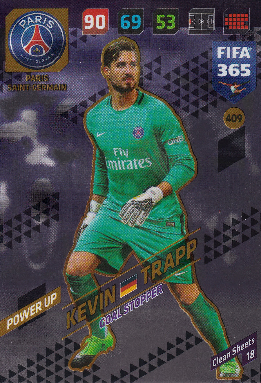 409. KEVIN TRAPP - PARIS SAINT-GERMAIN - POWER UP - GOAL STOPPER