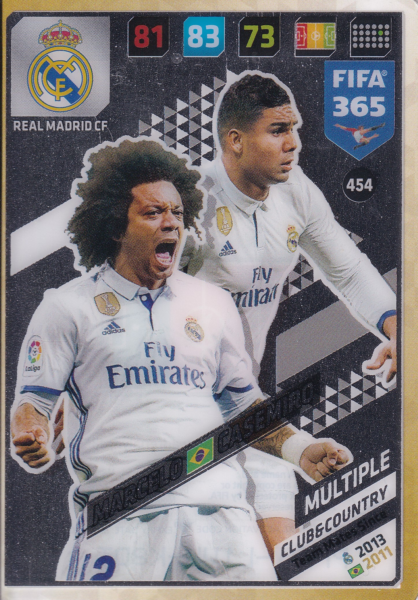 454. MARCELO - CASEMIRO - REAL MADRID CF - MULTIPLE - CLUB&COUNTRY