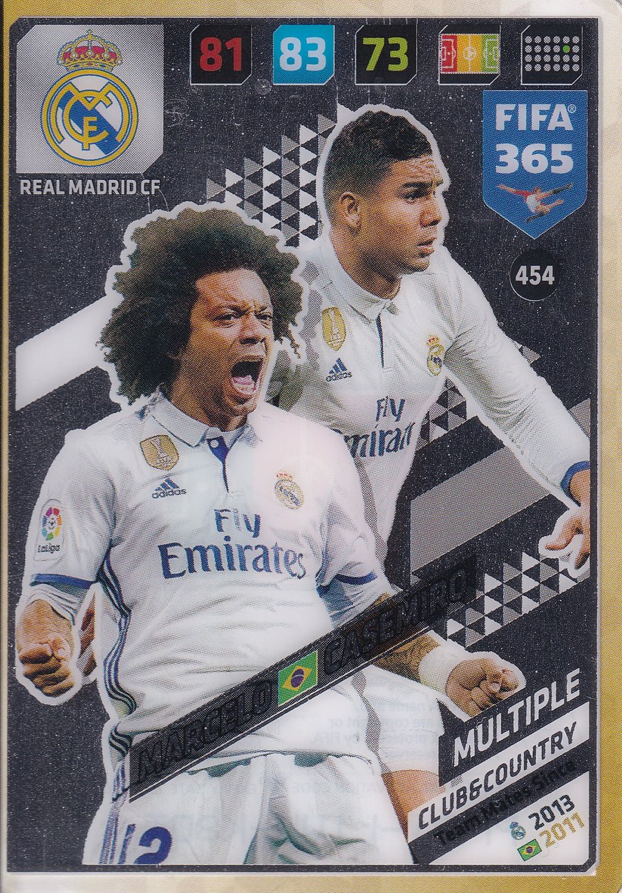 454. MARCELO - CASEMIRO - REAL MADRID CF - MULTIPLE - CLUB&COUNTRY