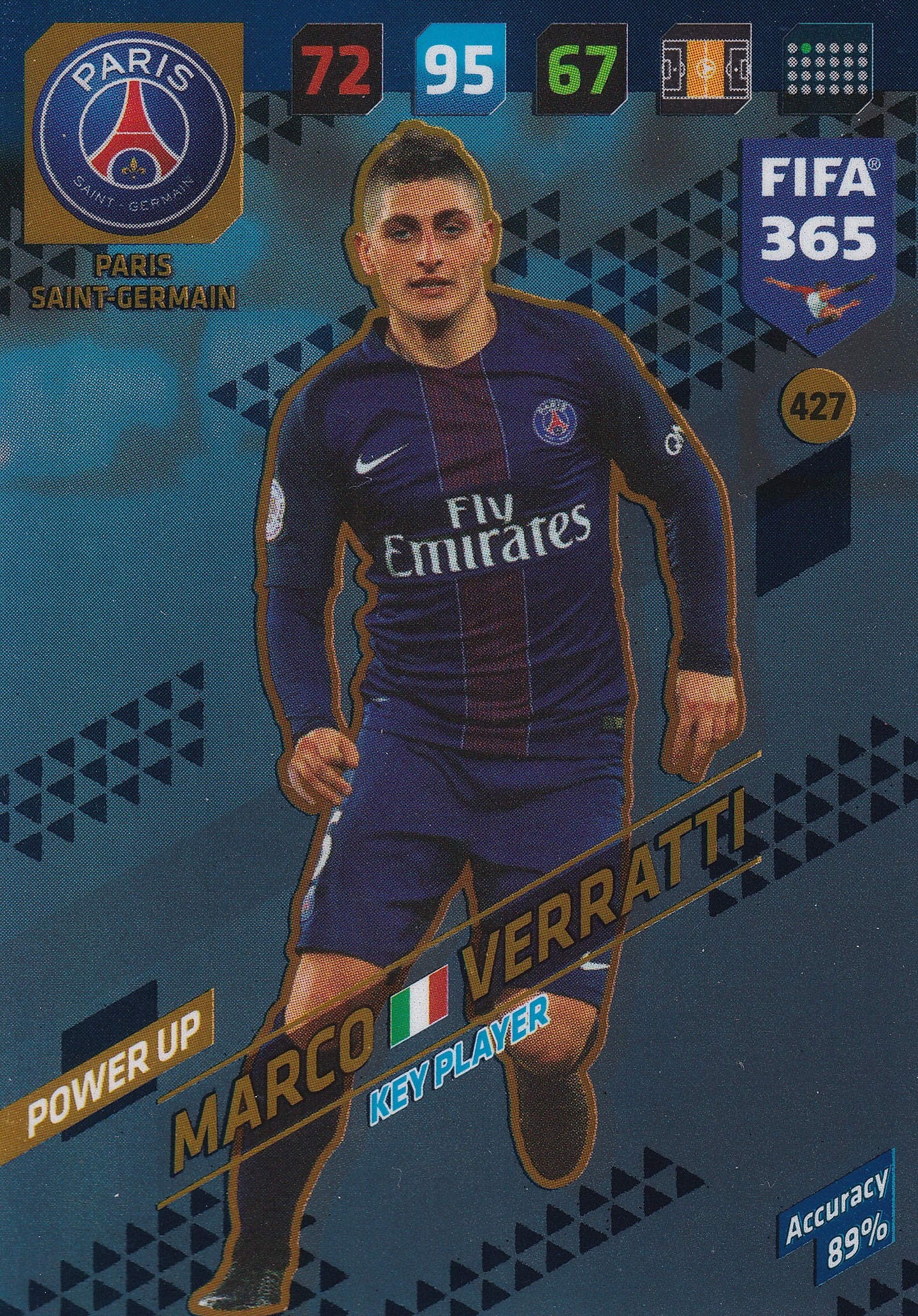 427. MARCO VERRATTI - PARIS SAINT-GERMAIN - POWER UP - KEY PLAYER