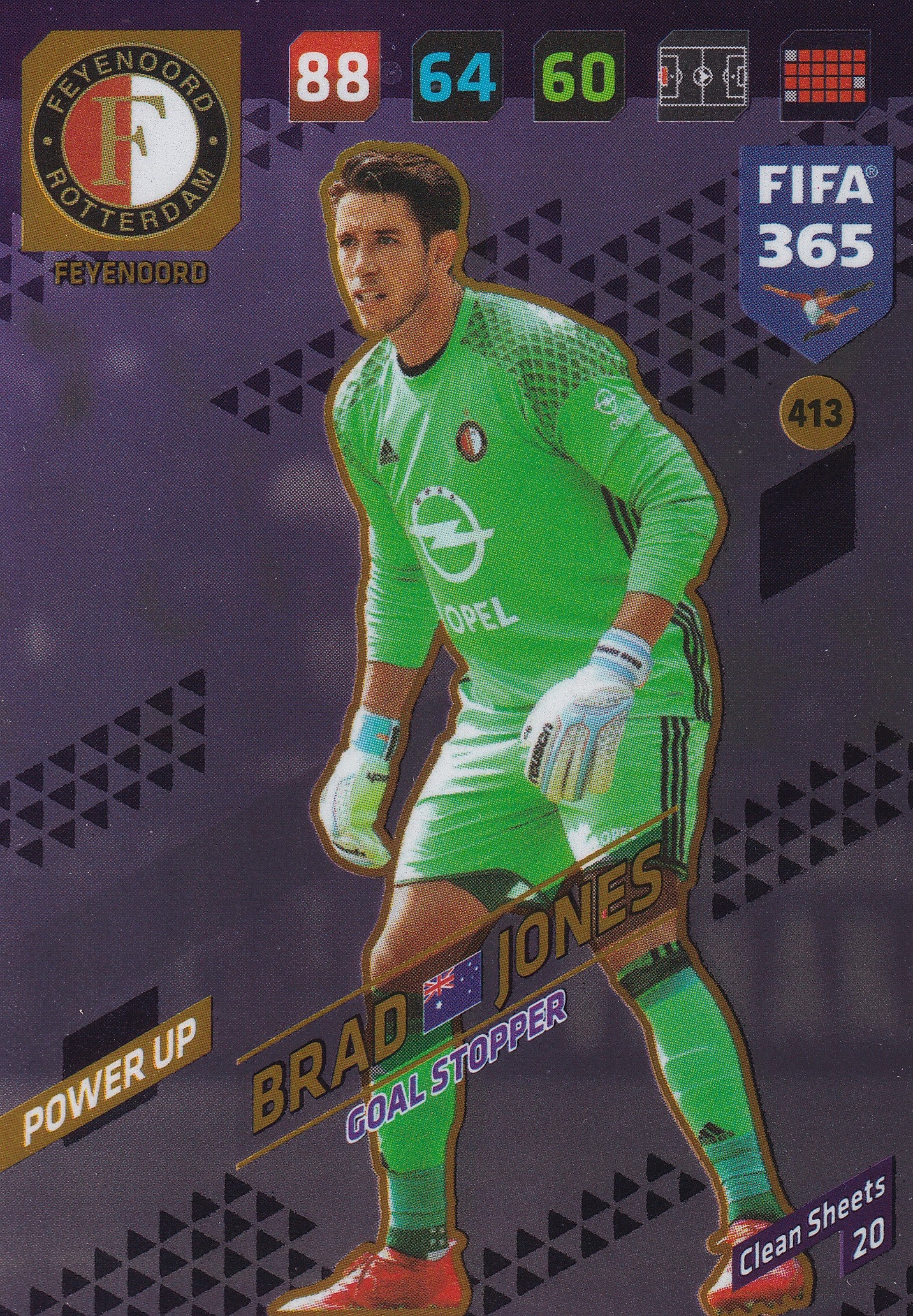 413. BRAD JONES - FEYENOORD - POWER UP - GOAL STOPPER