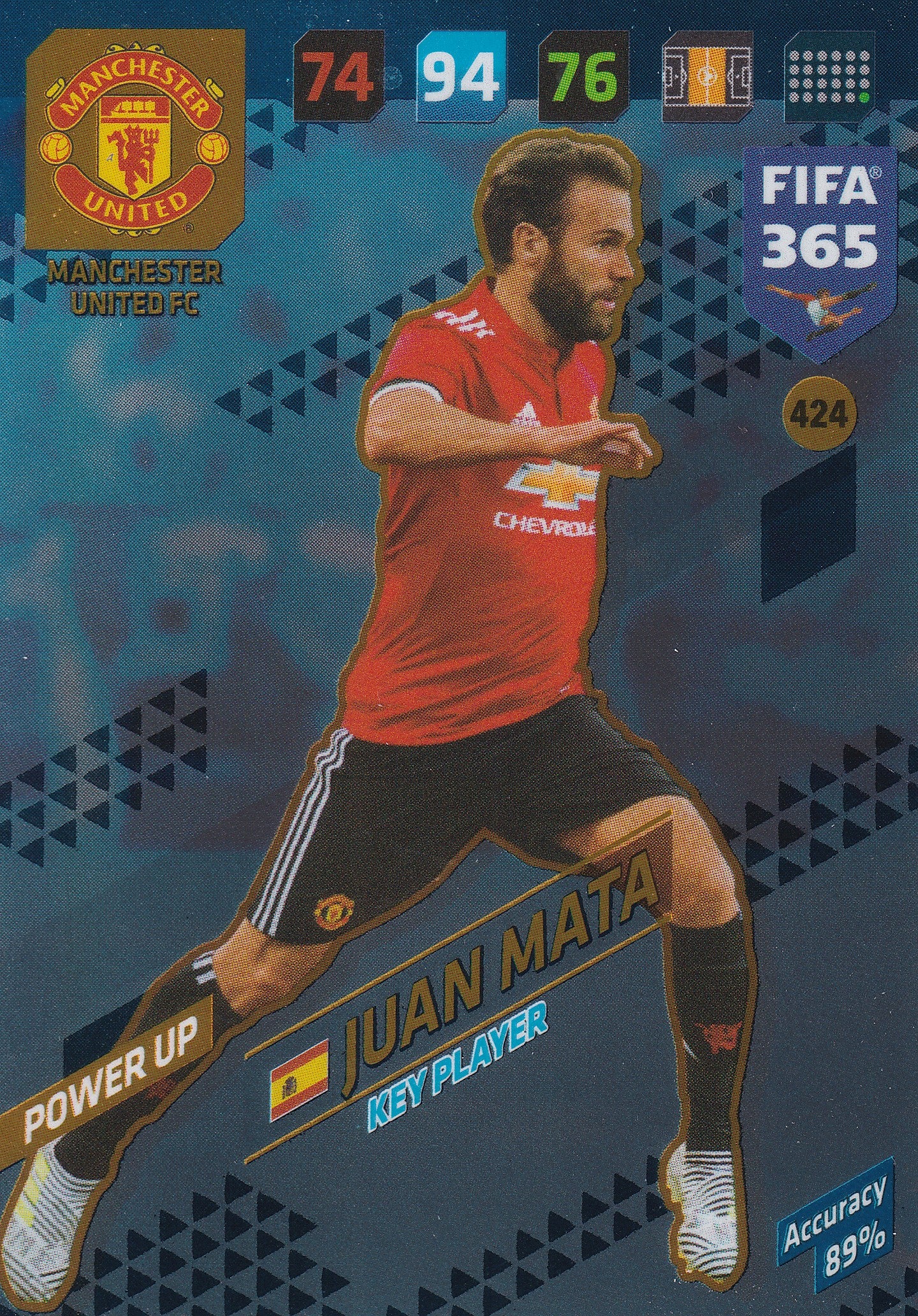 424. JUAN MATA - MANCHESTER UNITED FC - POWER UP - KEY PLAYER