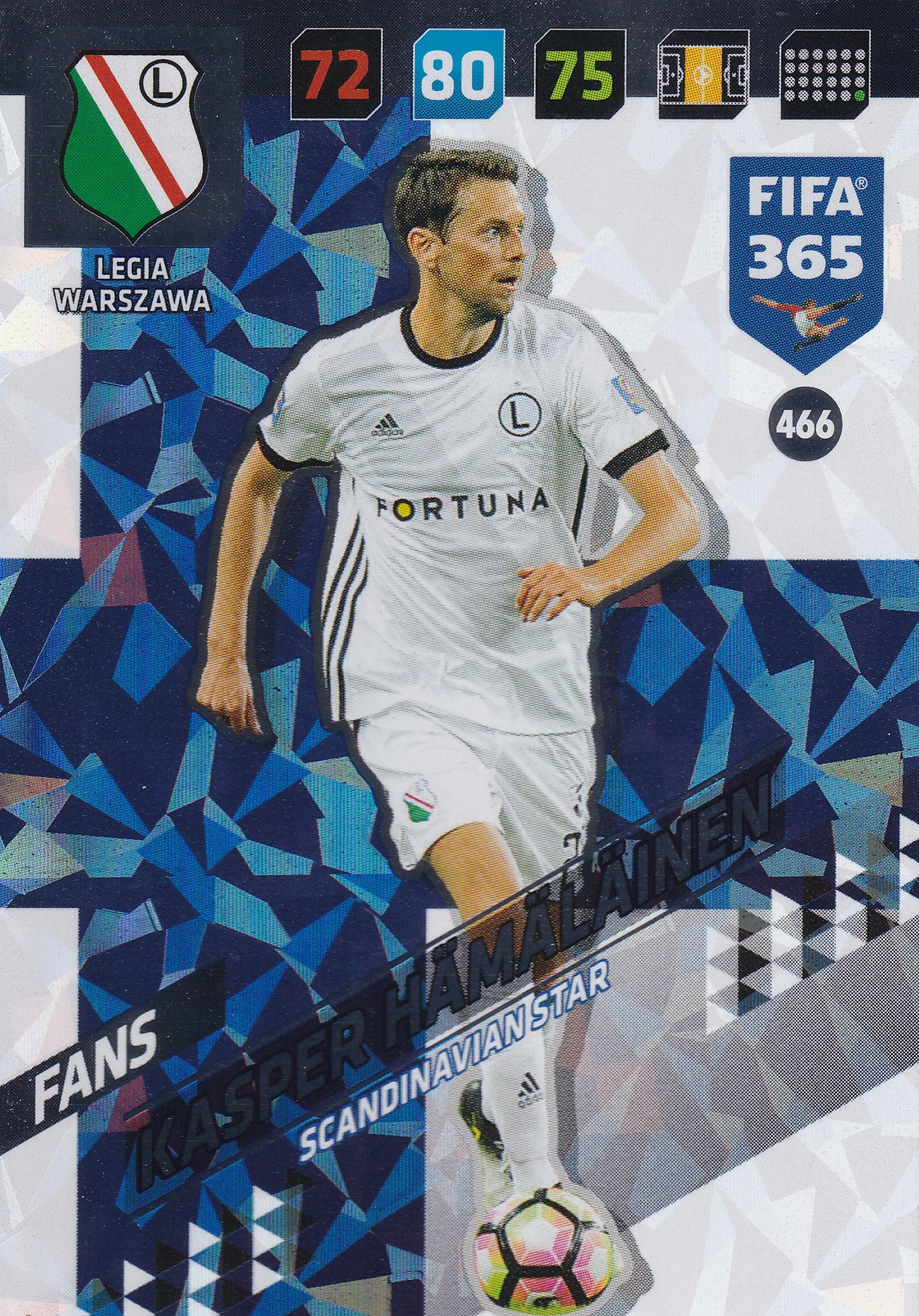 466. KASPER HÄMÄLÄINEN - LEGIA WARSZAWA - FANS - SCANDINAVIAN STAR