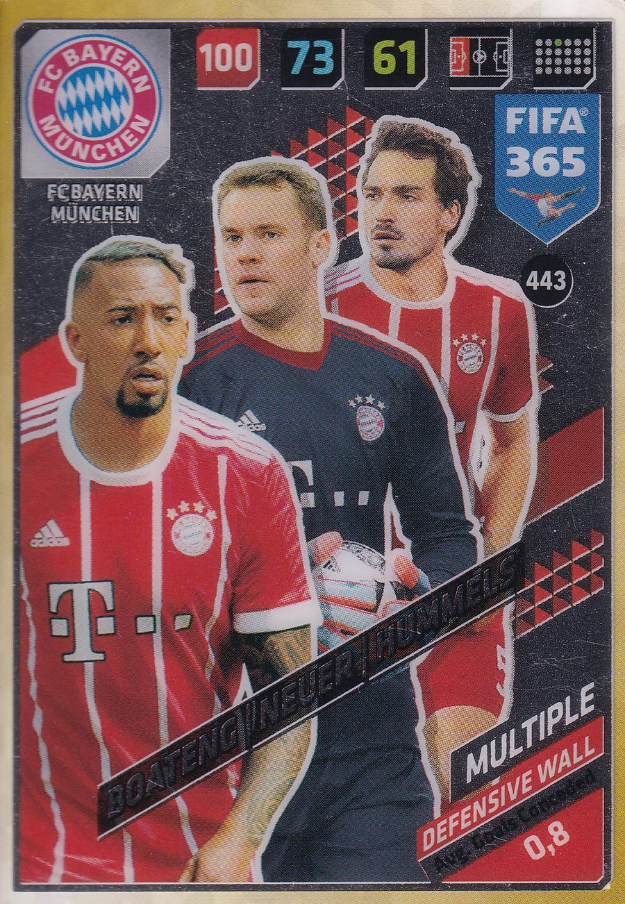443. BOATENG - NEUER - HUMMELS - FC BAYERN MÜNCHEN - MULTIPLE - DEFENSIVE WALL