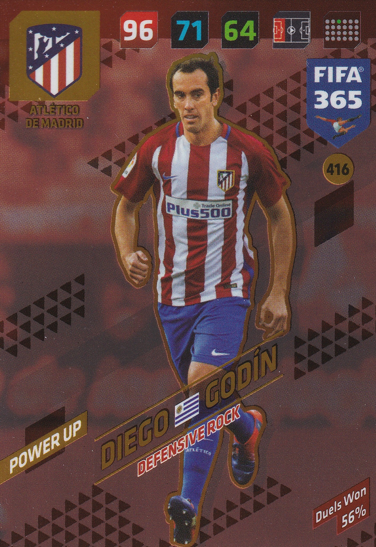 416. DIEGO GODÍN - ATLÉTICO DE MADRID - POWER UP - DEFENSIVE ROCK