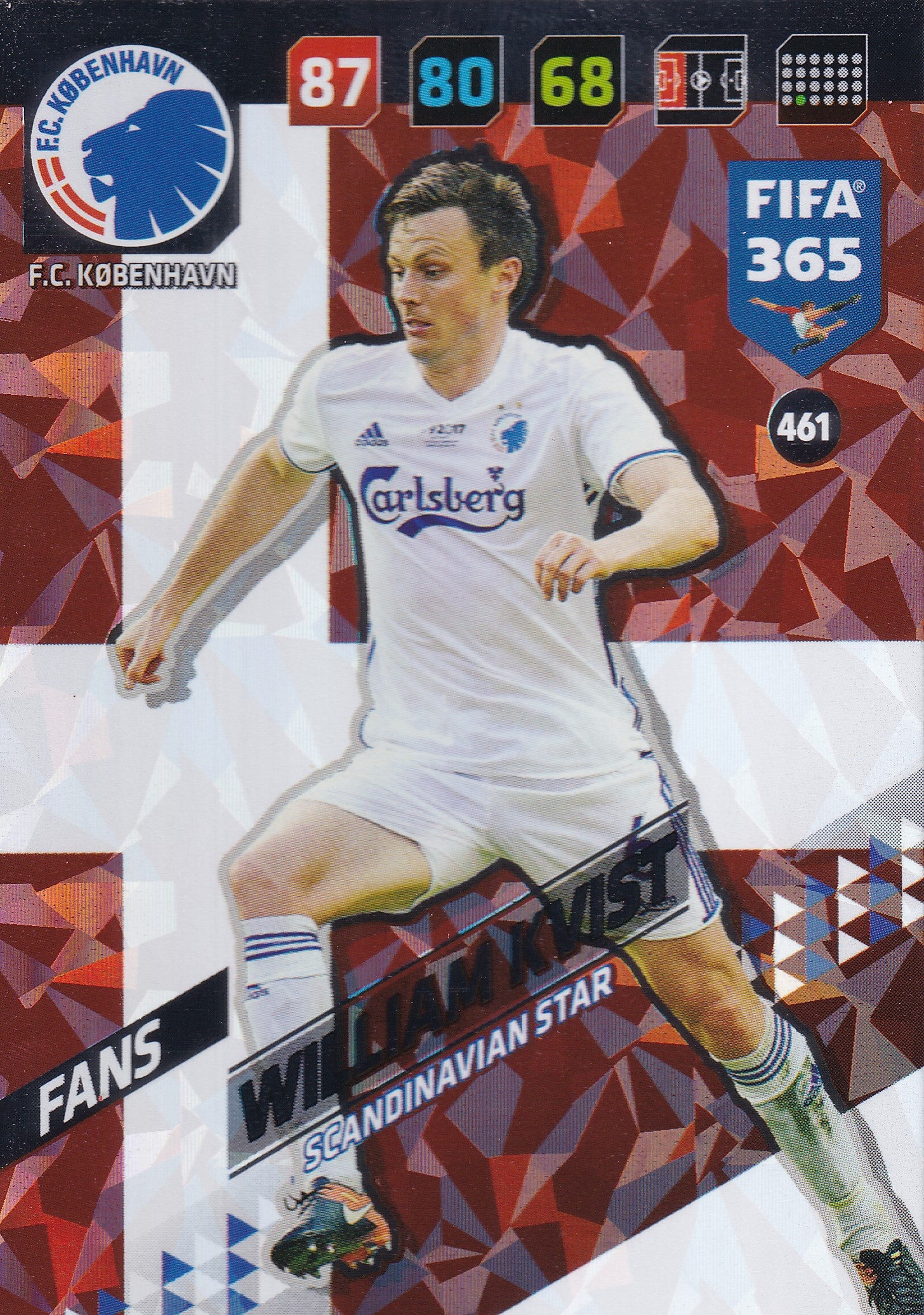461. WILLIAM KVIST - F.C. KØBENHAVN - FANS - SCANDINAVIAN STAR