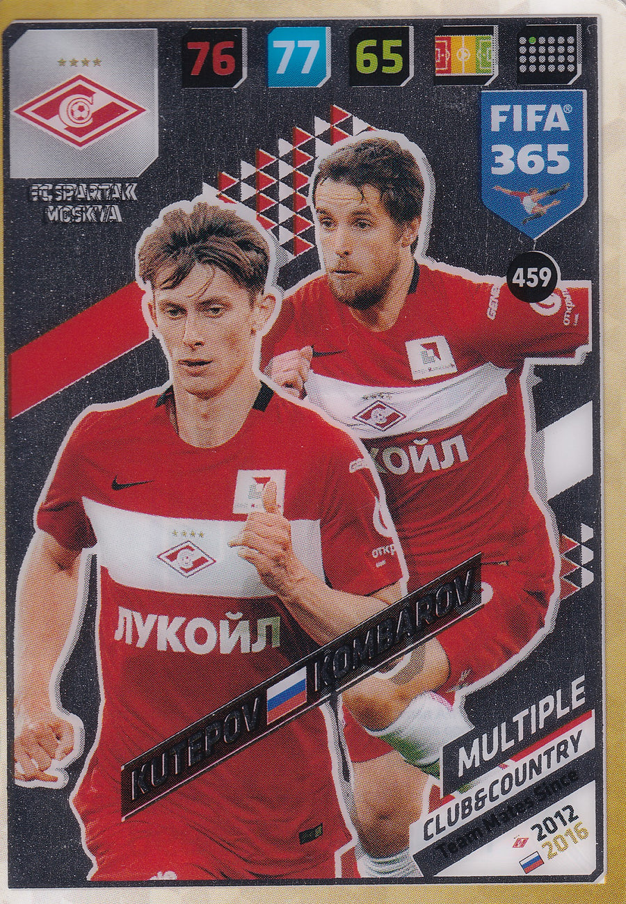 459. KUTEPOV - KOMBAROV - FC SPARTAK MOSKVA - MULTIPLE - CLUB&COUNTRY